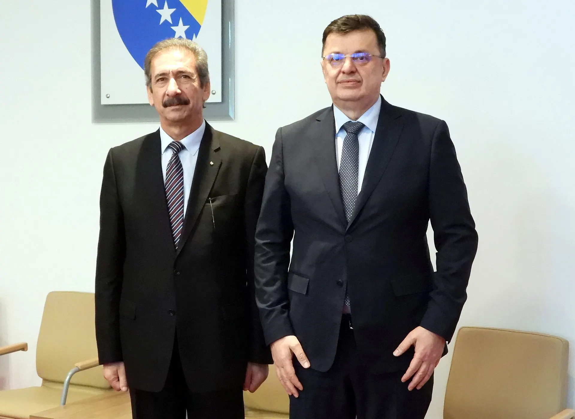 Chairman Tegeltija with Palestinian Ambassador