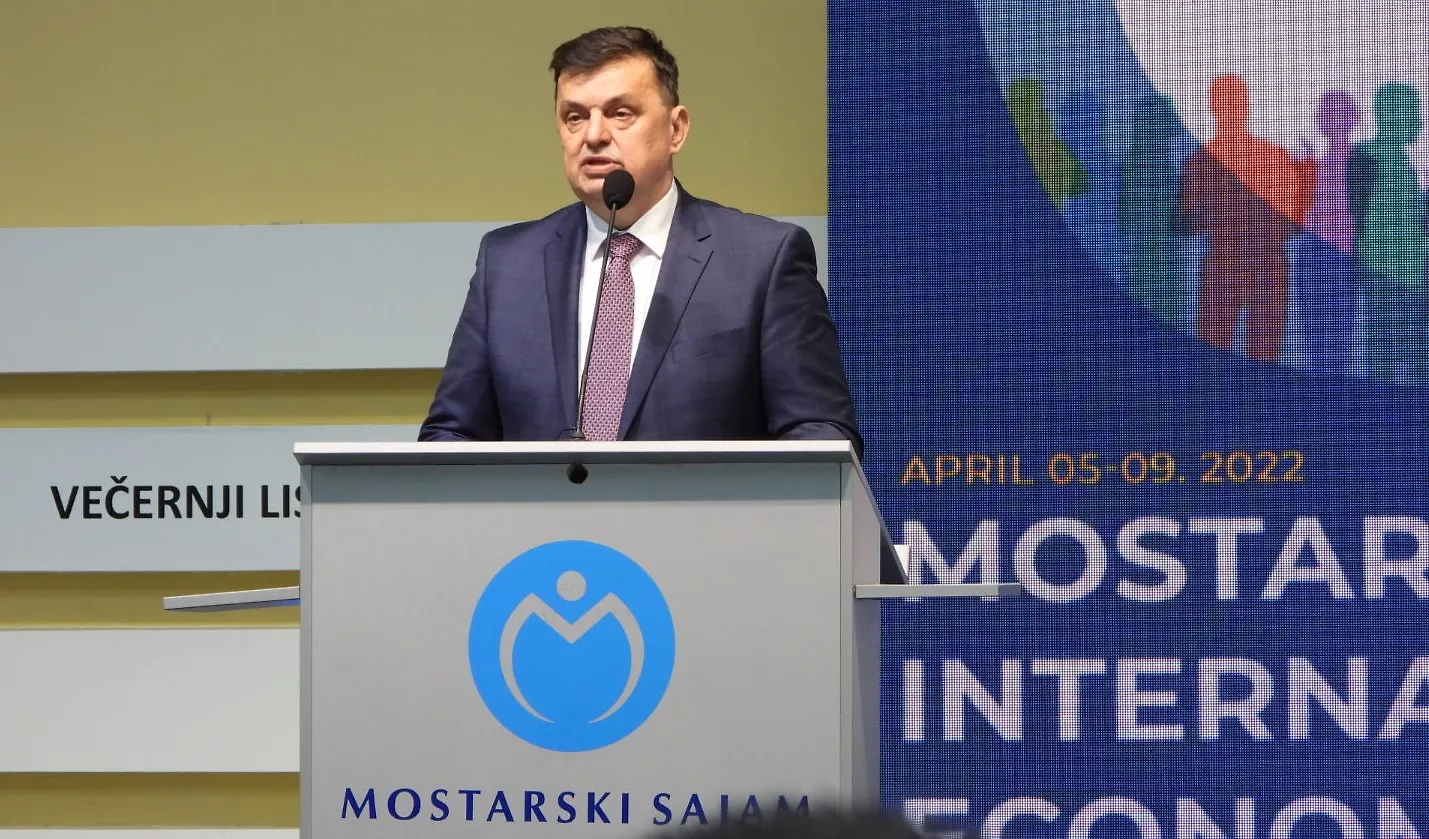 Obraćanje predsjedatelja Tegeltije na Mostarskom sajmu   