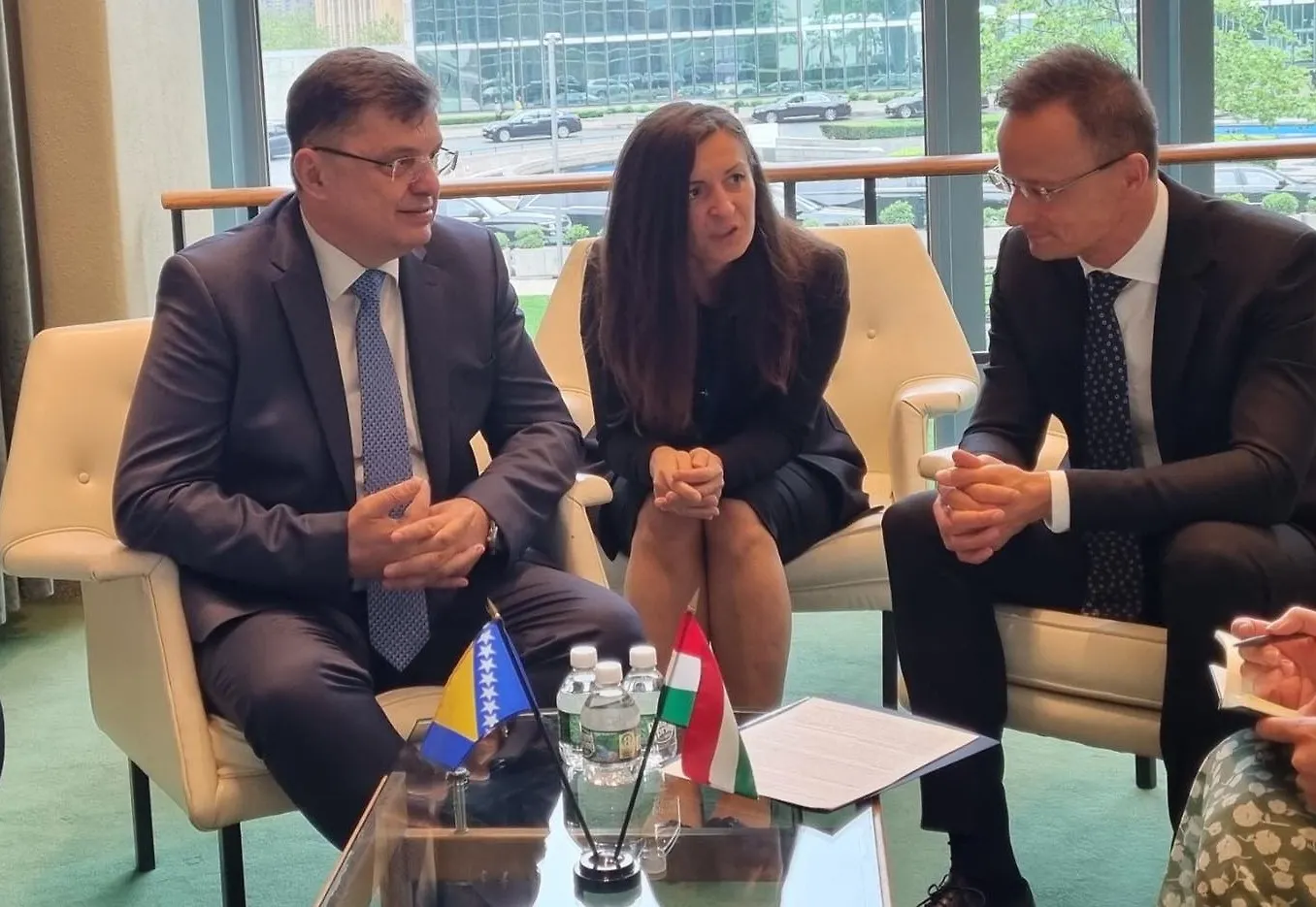 Chairman Tegeltija Talks with Minister Szijjarto