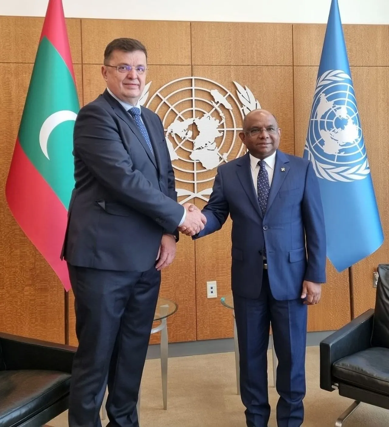 Chairman Tegeltija Talks with President of UN General Assembly
