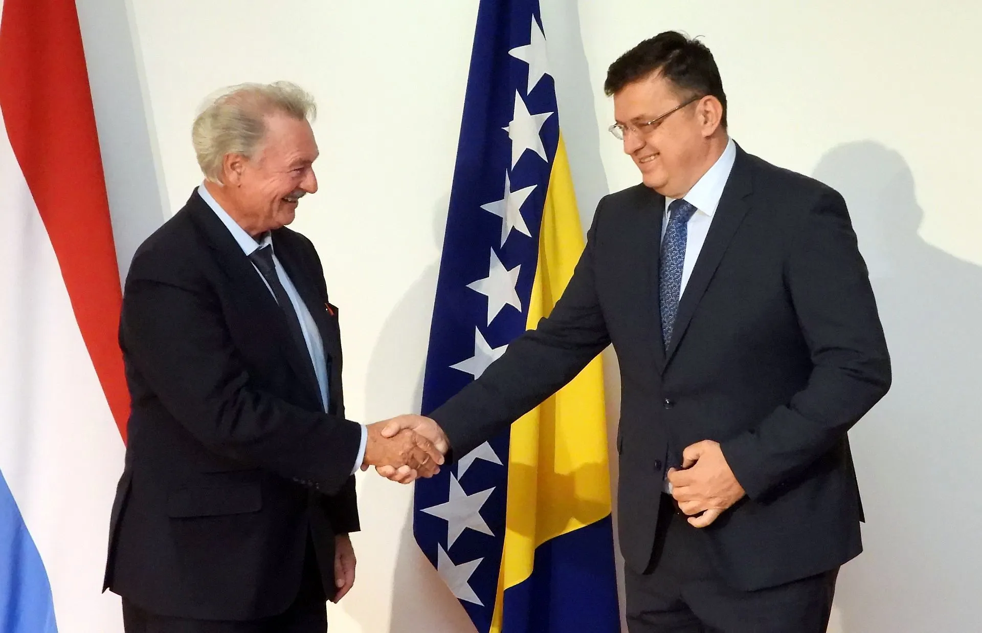 Chairman Tegeltija with Minister of Foreign and European Affairs of Luxembourg Asselborn