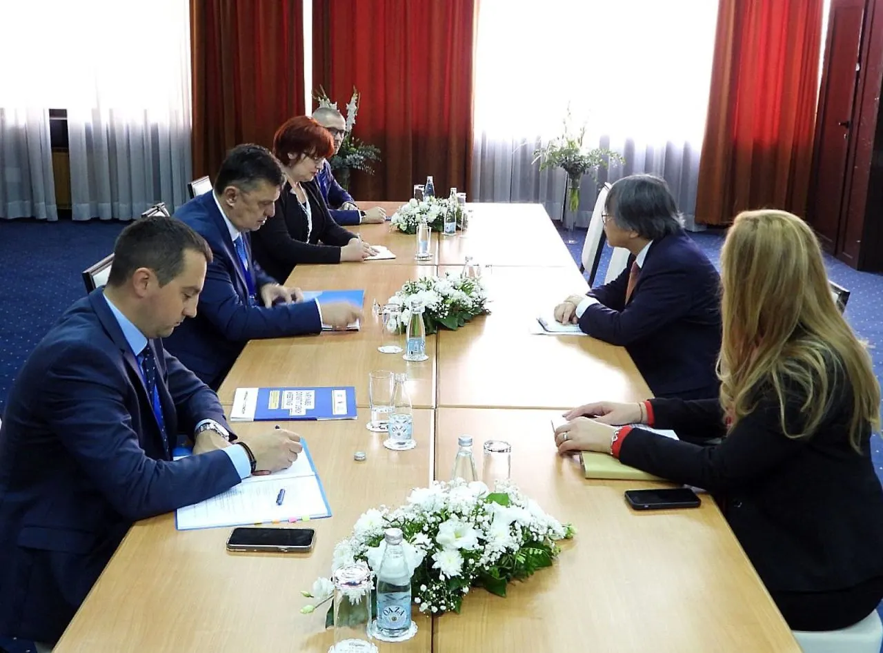 Chairman Tegeltija Talks with WB Vice-president Nishio