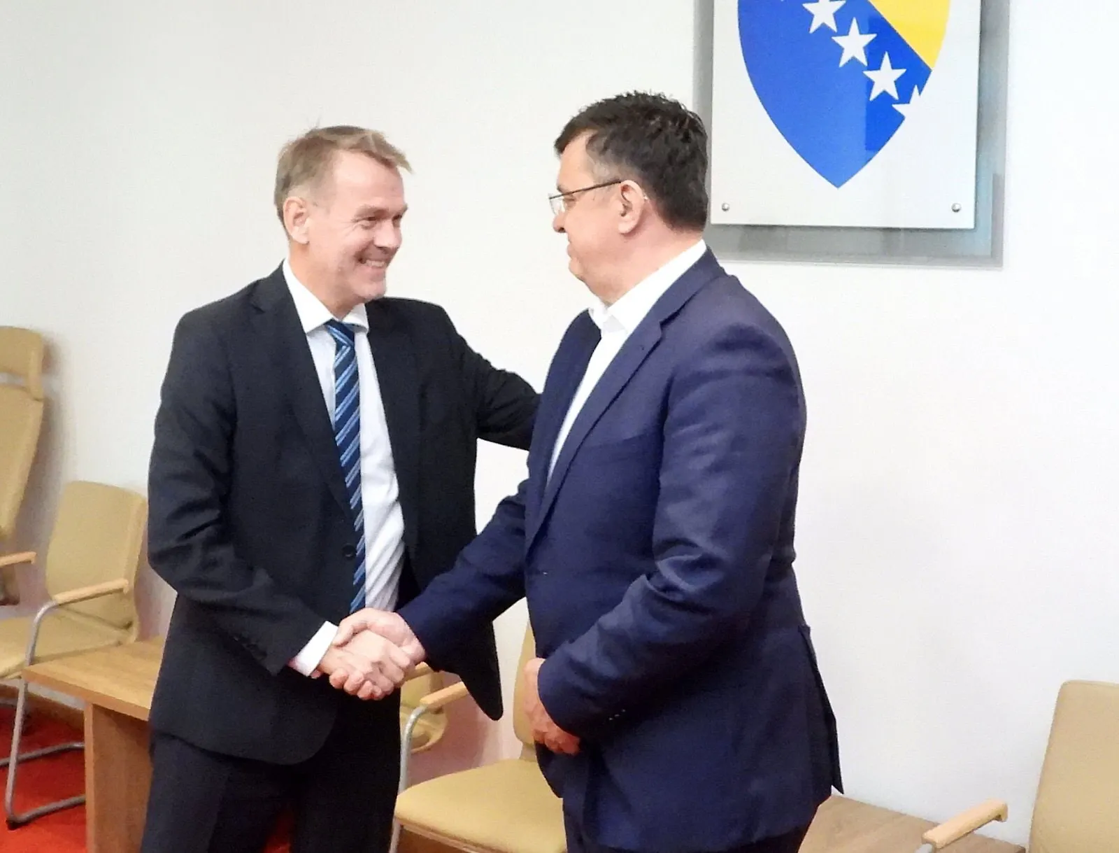 Chairman Tegeltija with Norwegian Ambassador