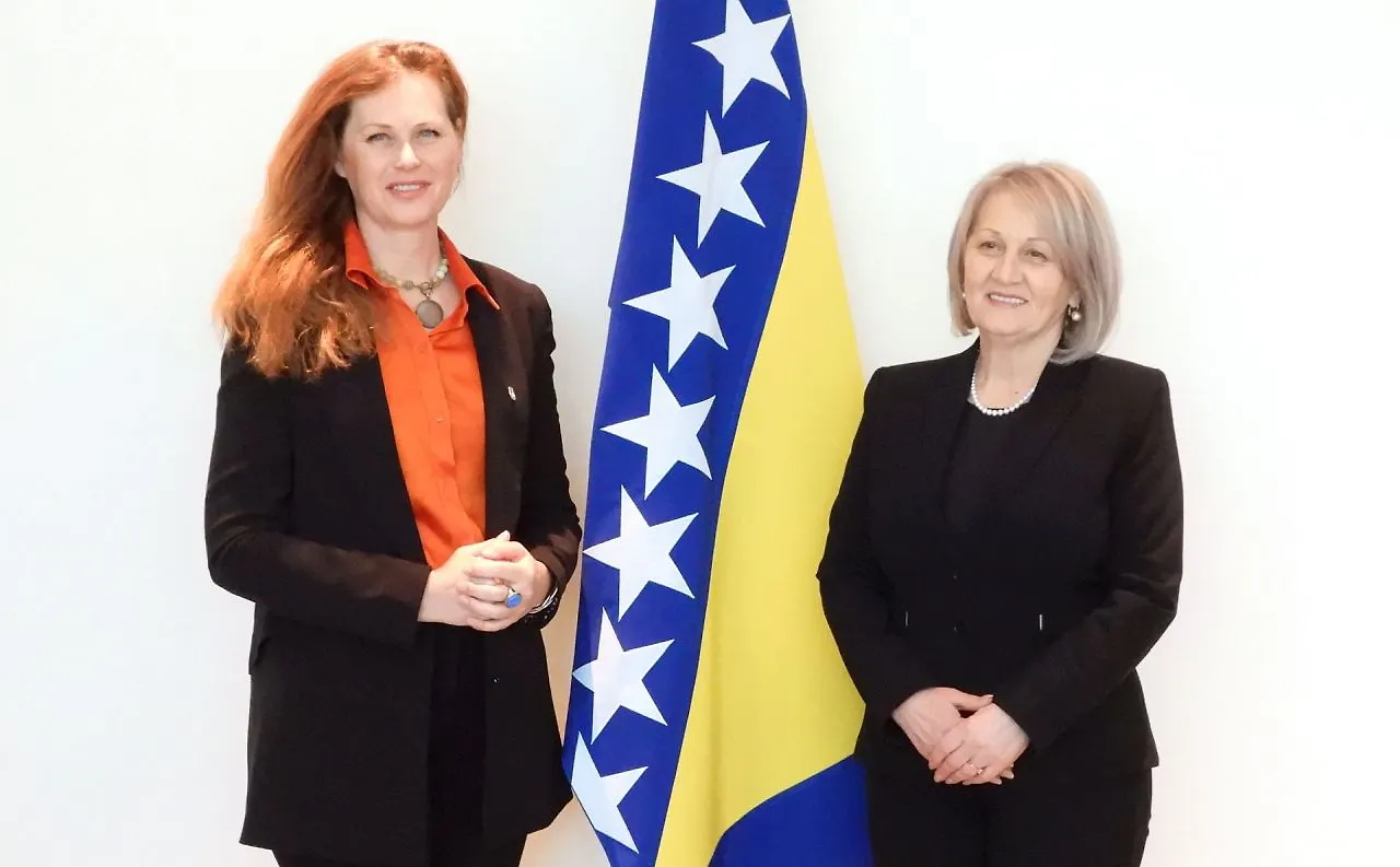 Chairwoman Krišto Talks with UN Resident Coordinator on BIH MacDonald