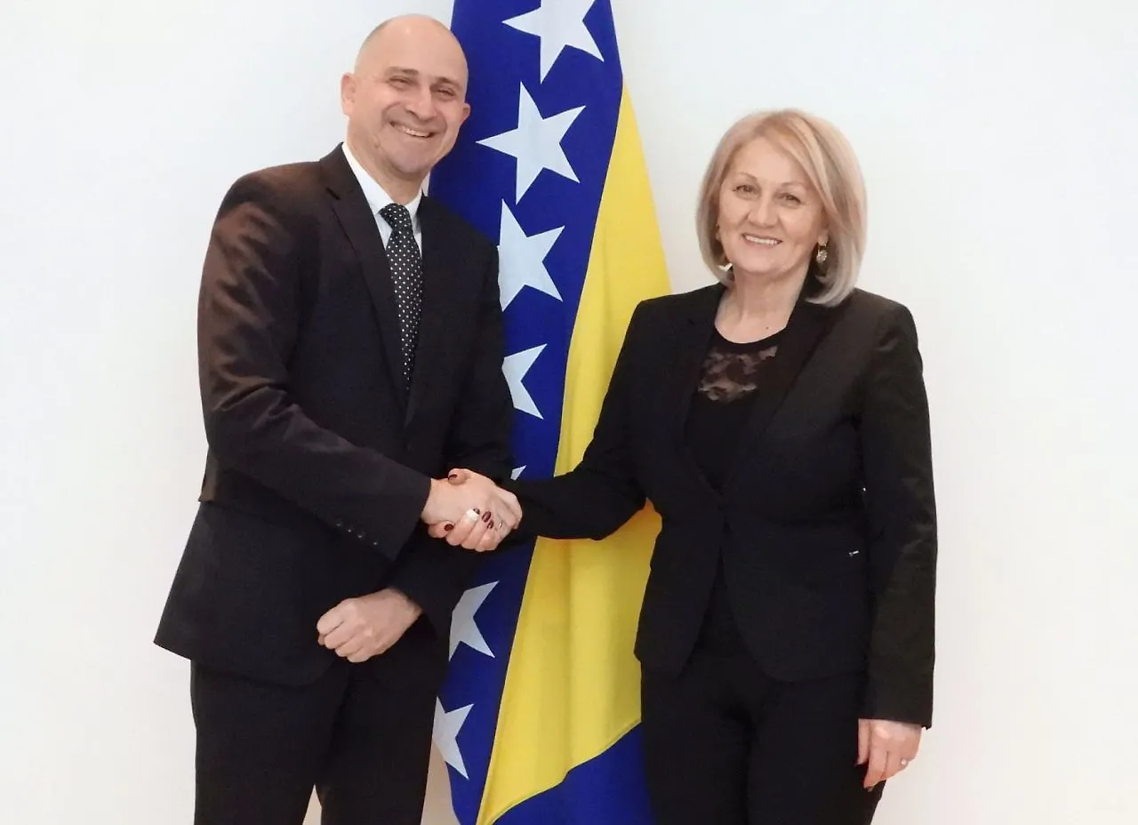 Chairwoman Krišto in Meeting with Ambassador of Hungary in BIH Póso