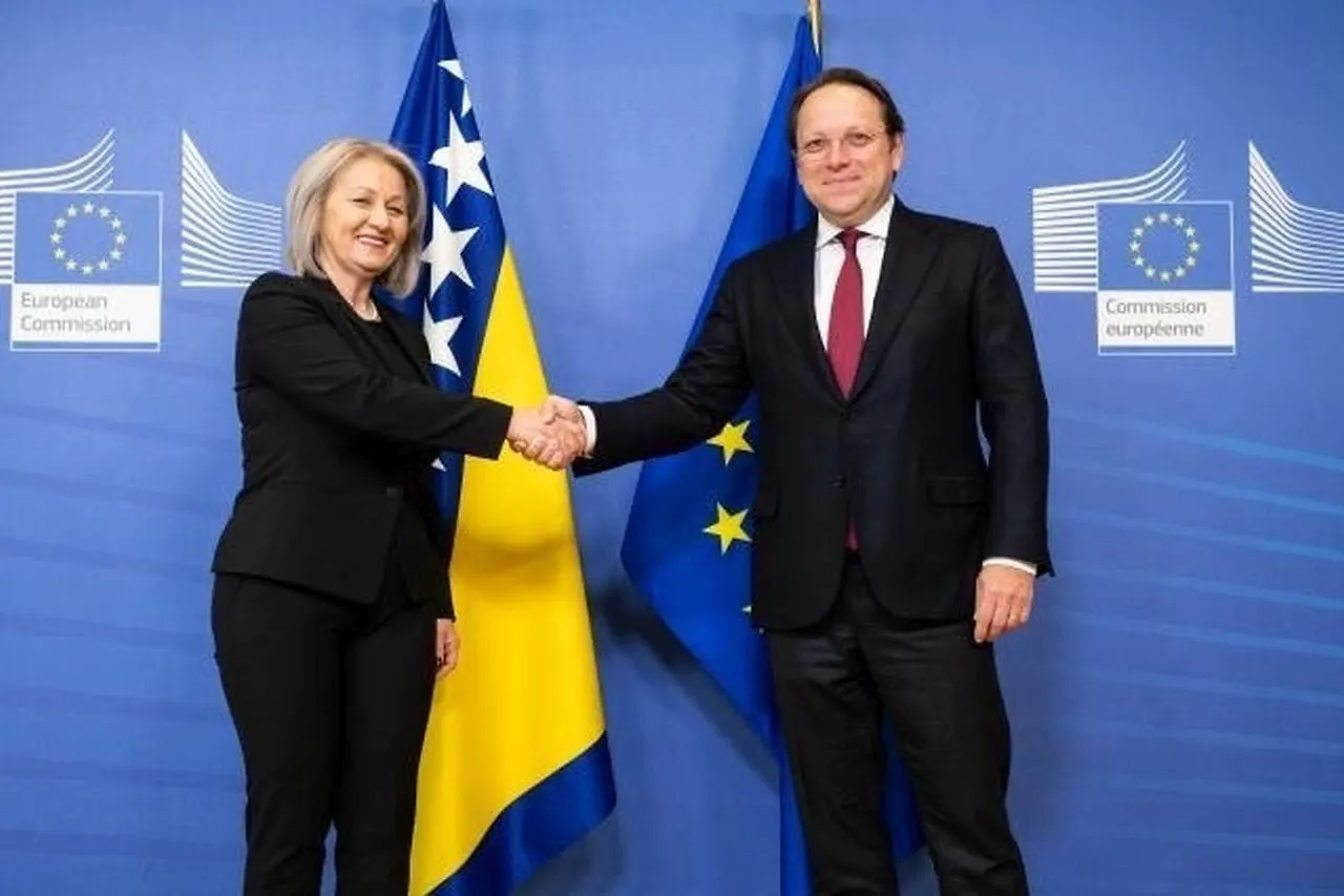 Chairwoman with European Commissioner Várhelyi