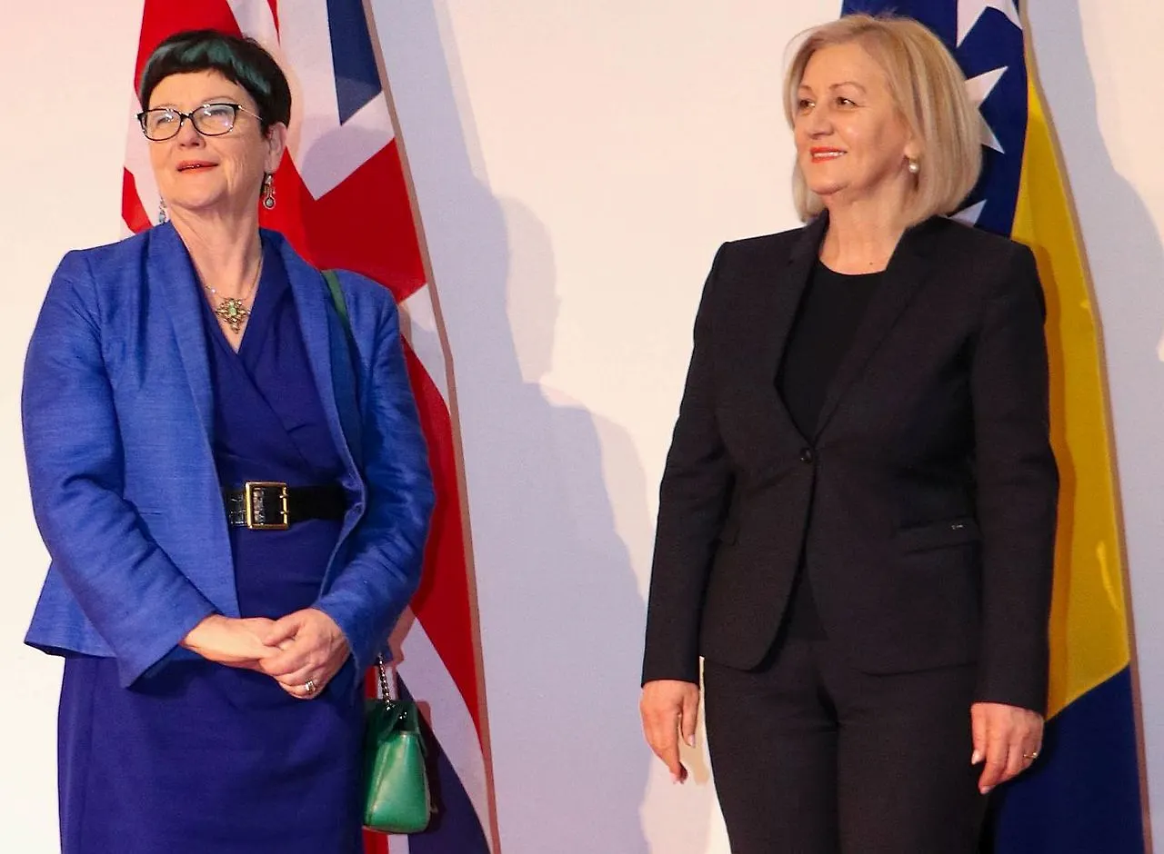 Chairwoman Krišto Talks with UK State Secretary Baroness Neville-Rolfe