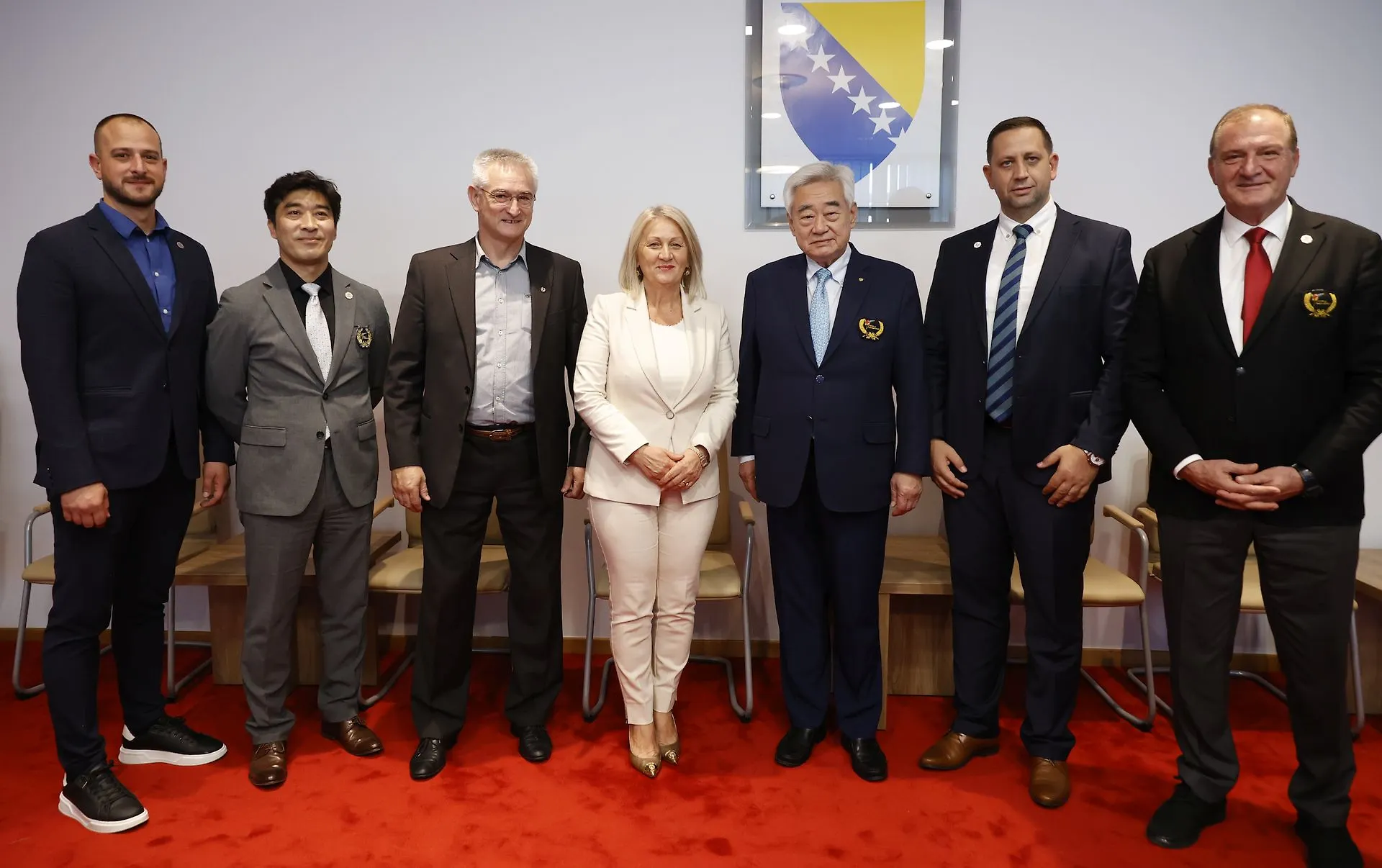 Chairwoman Krišto with President of the World Taekwondo Federation Dr Chouen