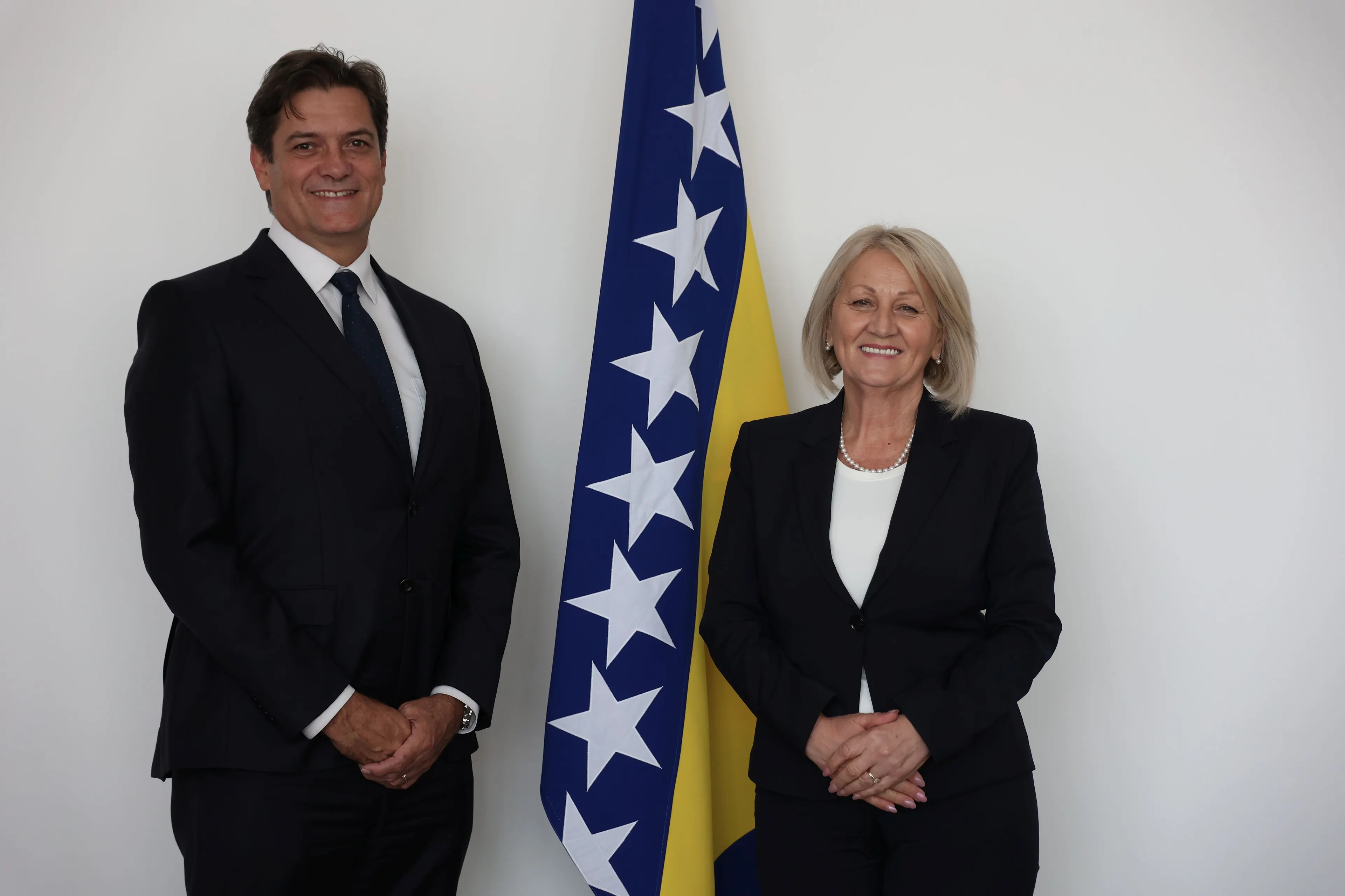 Chairwoman Krišto with World Bank Head of Office for Bosnia and Herzegovina and Montenegro Sheldon