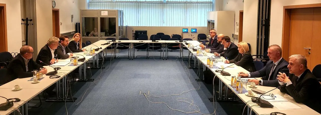 Chairwoman Krišto with Ambassador Sattler