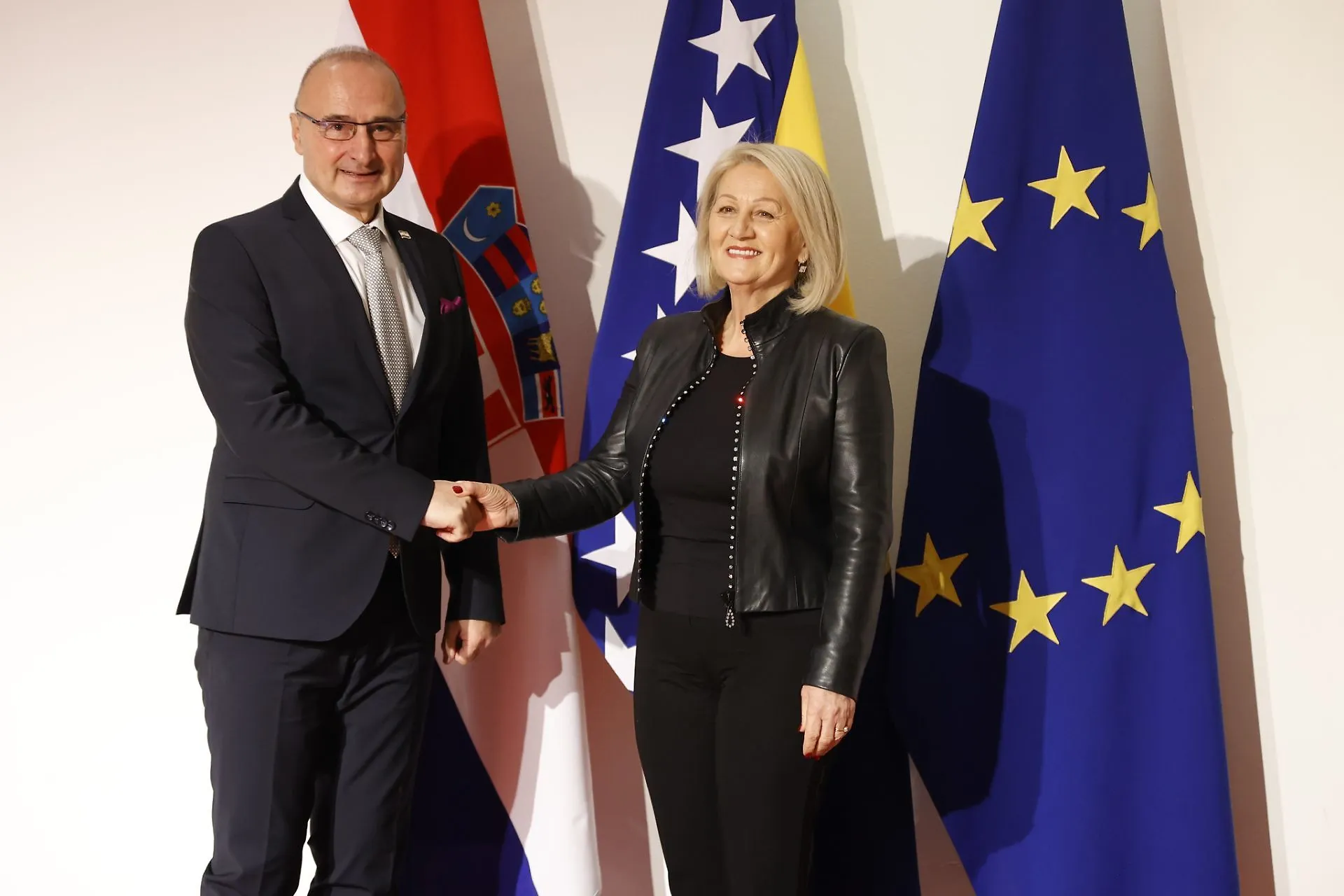 Chairwoman Krišto with Minister of Foreign and European Affairs of Croatia Grlić-Radman