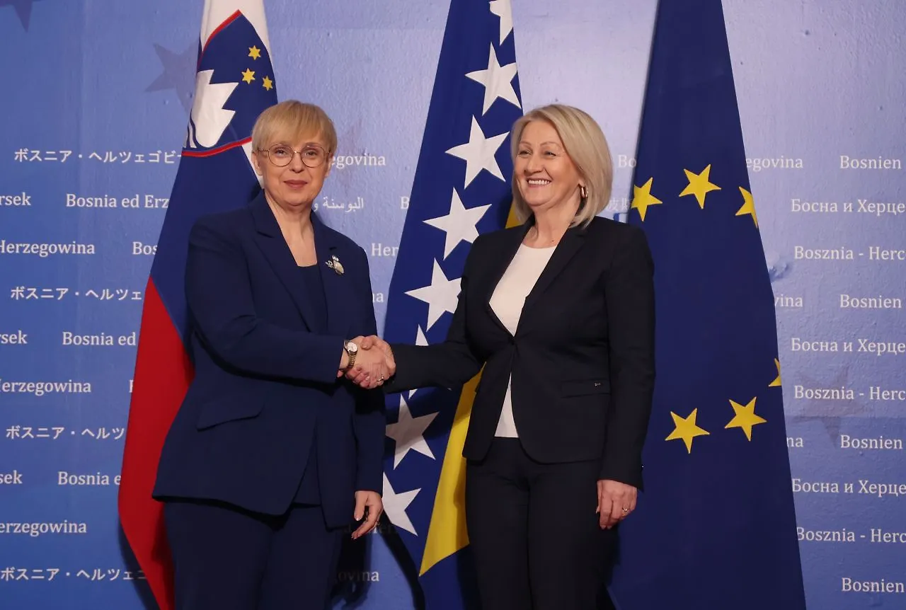 Chairwoman Krišto Talks with President of Republic of Slovenia Pirc Musar