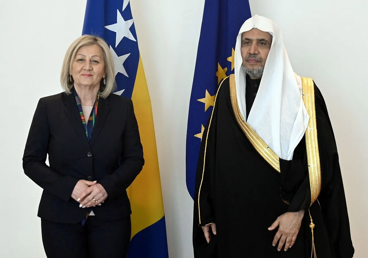 Chairwoman with Secretary General of Muslim World League Al-Issa