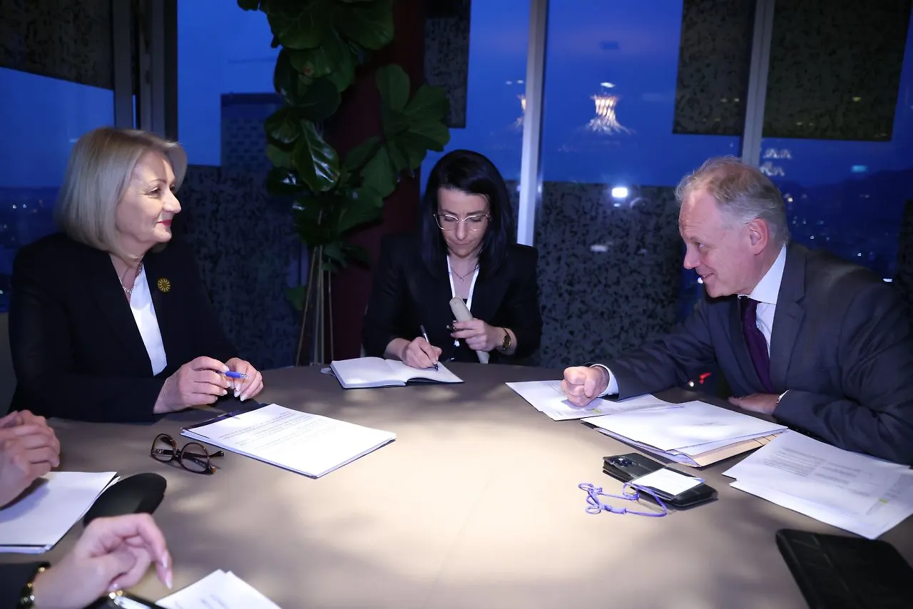 Предсједавајућа Кришто с генералним директором Купманом у Тирани 