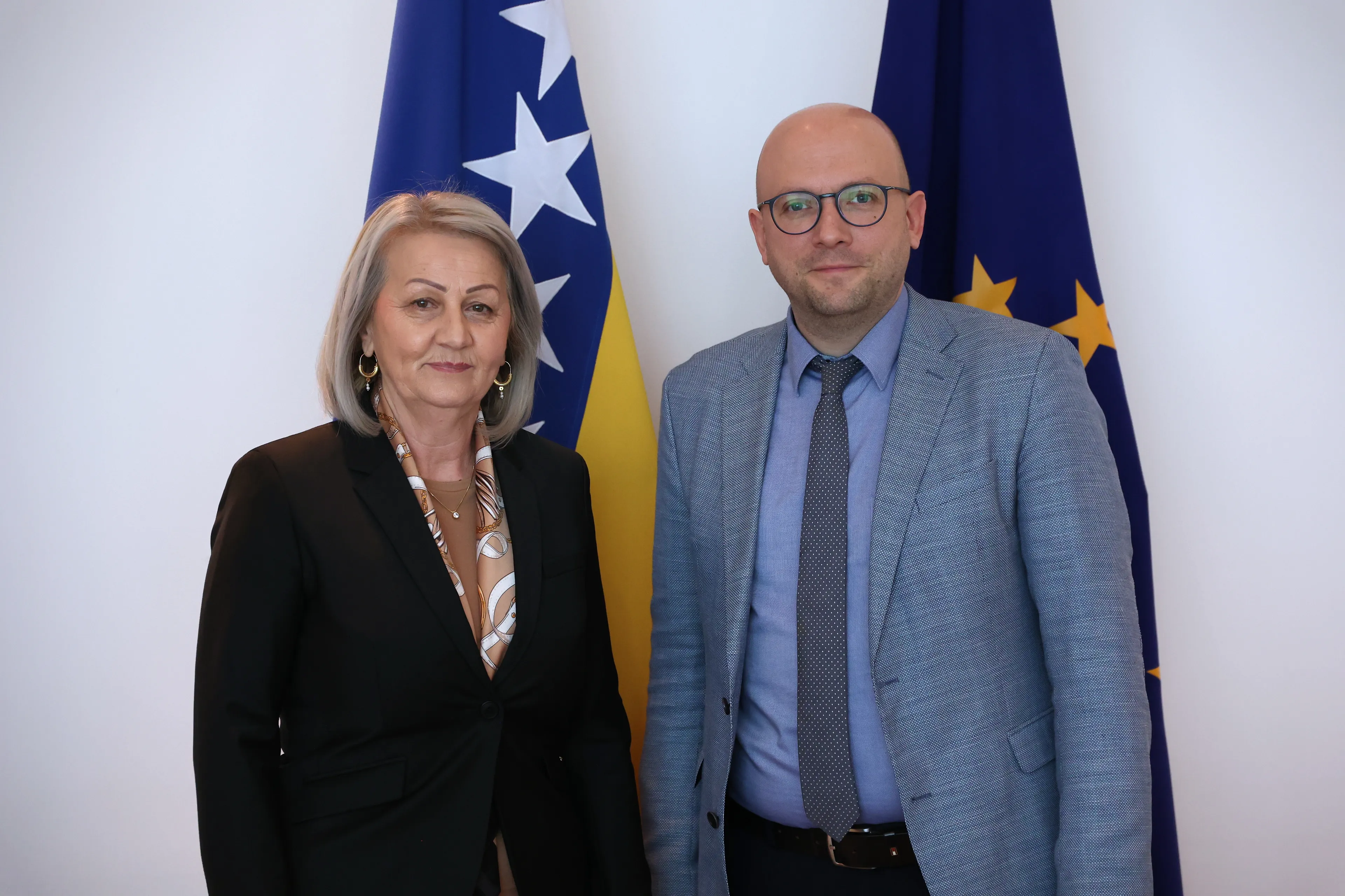 Предсједавајућа Кришто са специјалним изаслаником њемачке Владе Саразином