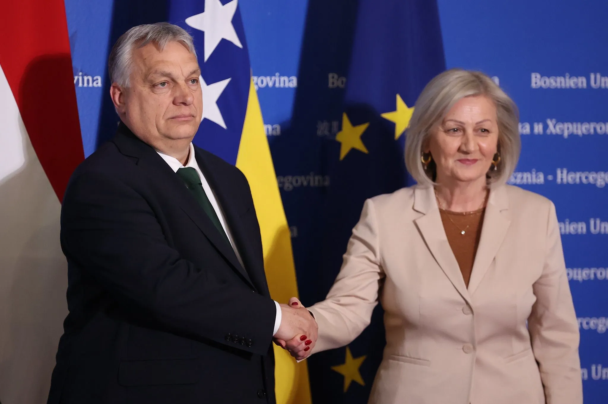 Предсједавајућа Кришто с премијером Мађарске Орбаном