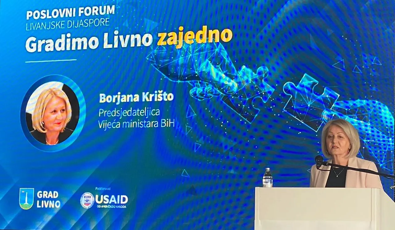Предсједавајућа Кришто отворила Пословни форум „Градимо Ливно заједно“