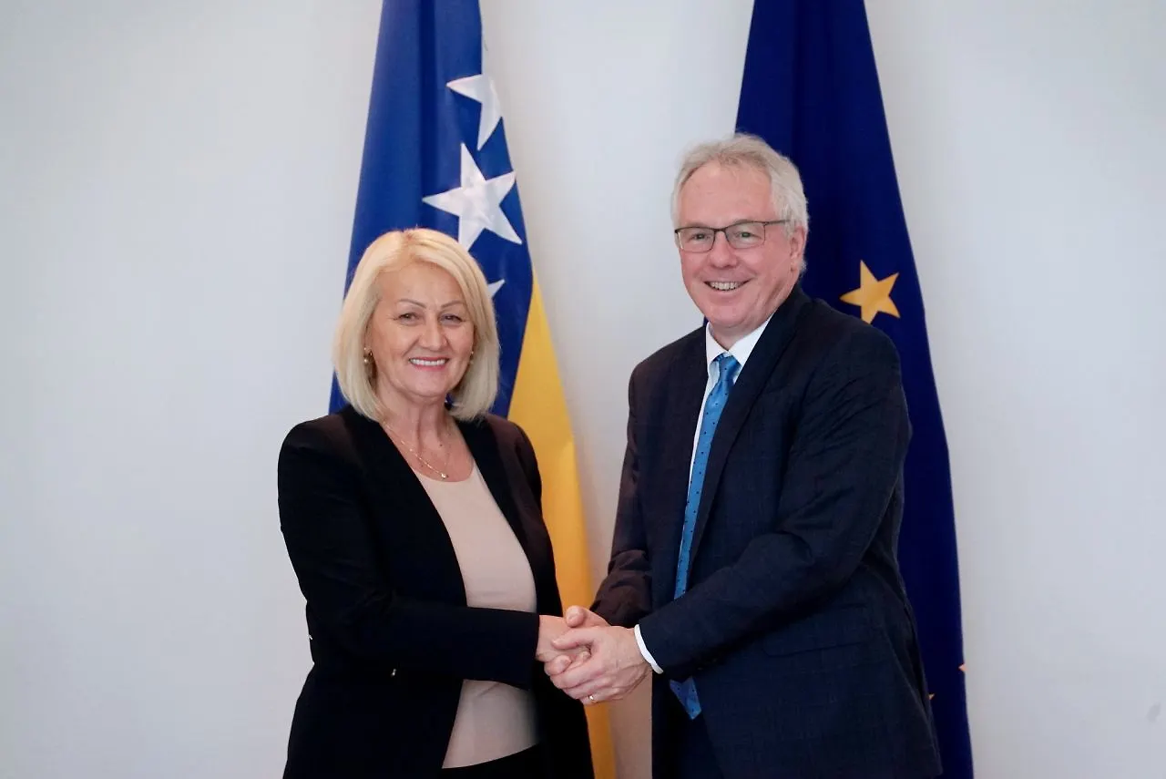 Сусрет предсједавајуће Кришто и амбасадора САД-а Марфија