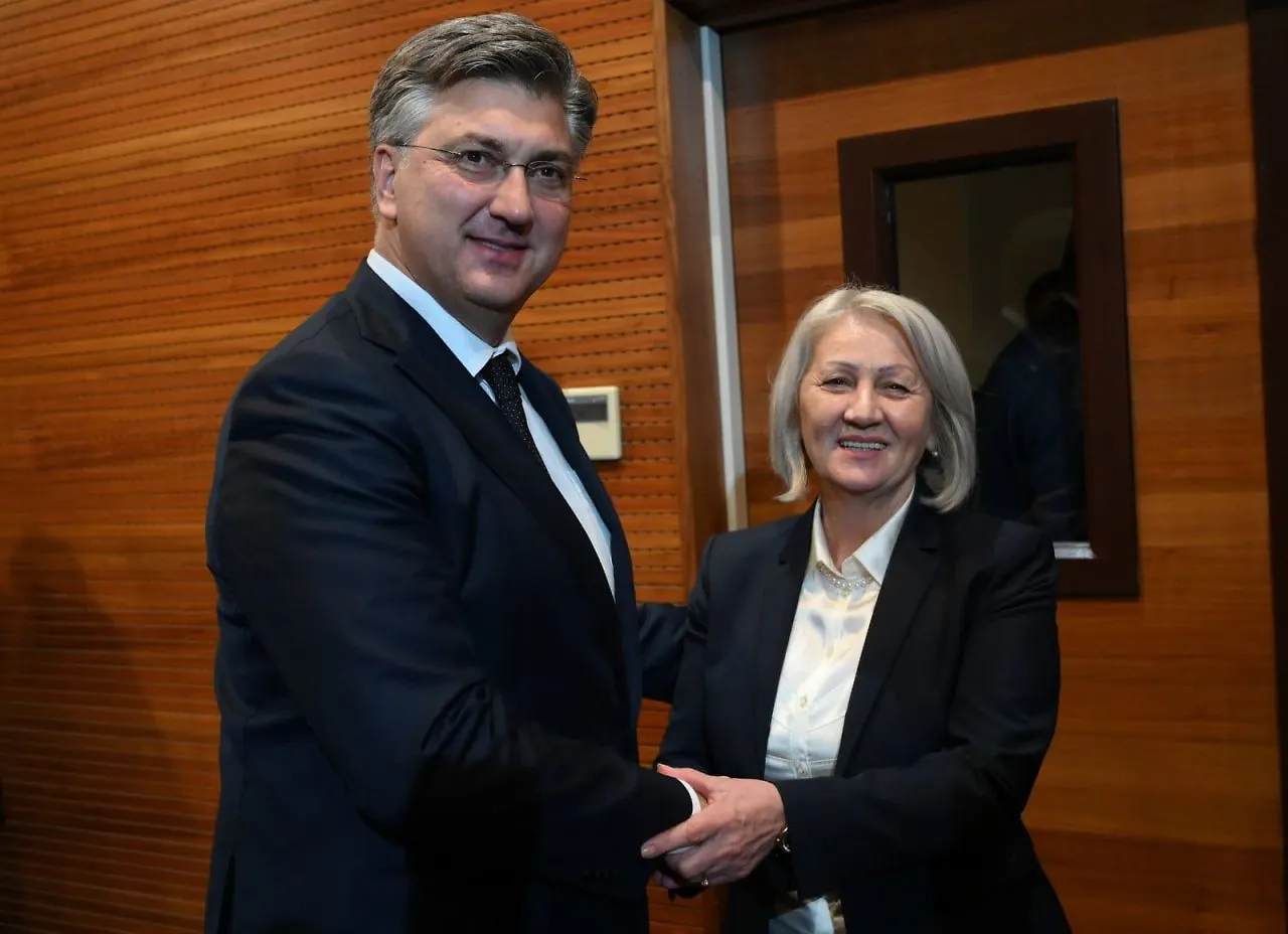 Предсједавајућа Кришто захвалила премијеру Пленковићу и Влади РХ на помоћи