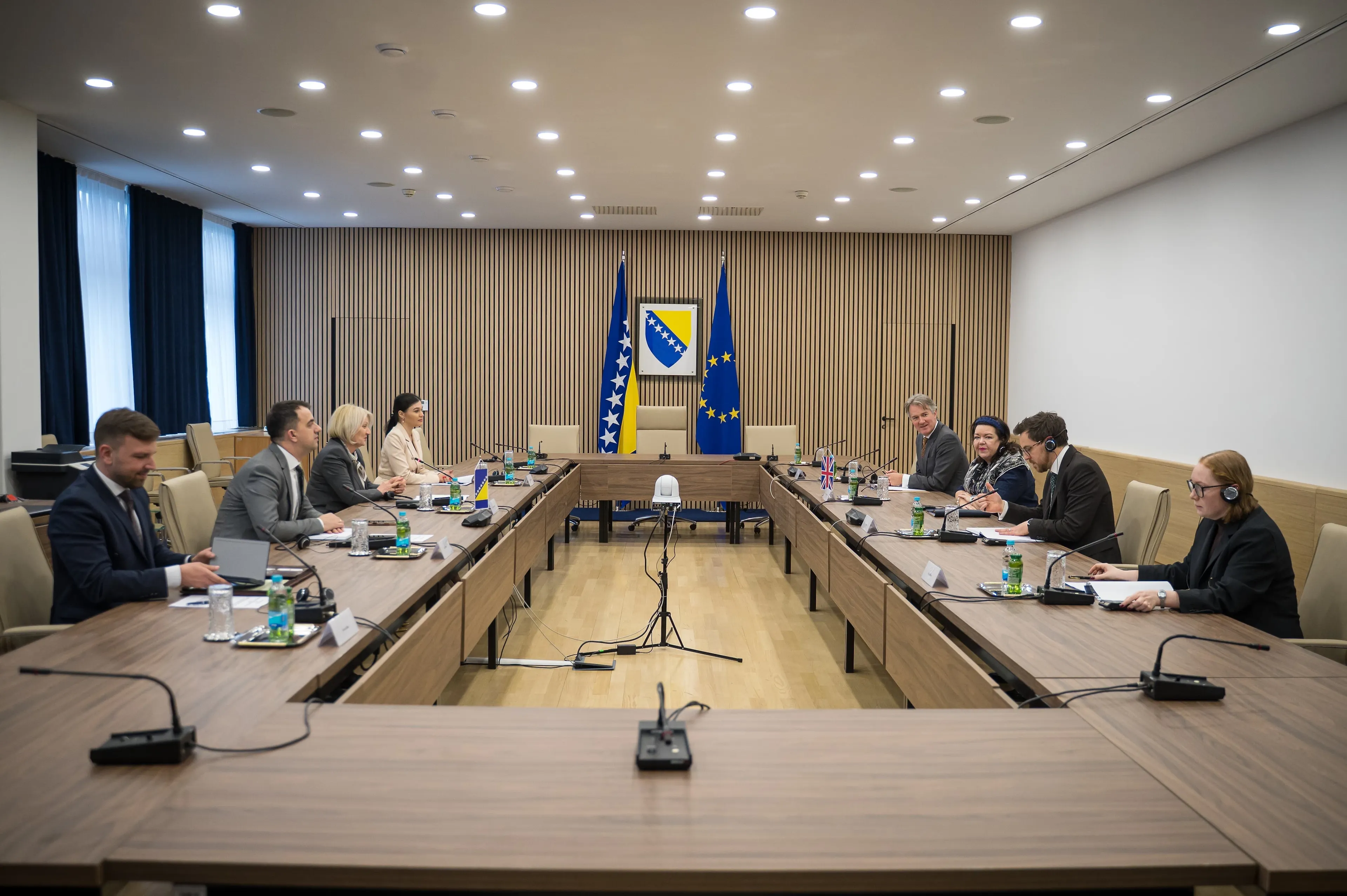 Састанак предсједавајуће Савјета министара БиХ Борјане Кришто и специјалне изасланице Уједињеног Краљевства за Западни Балкан Карен Пирс