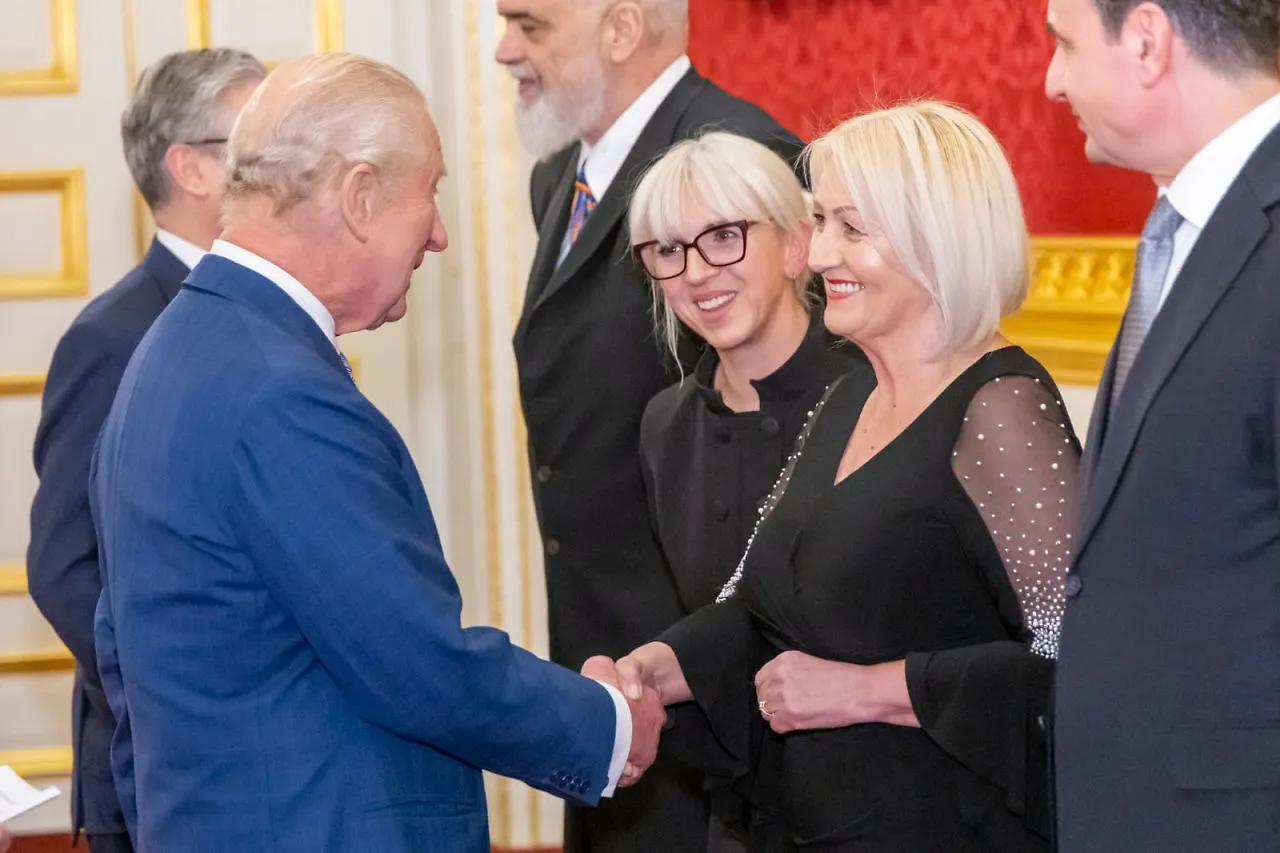 Предсједавајућа Савјета министара БиХ Борјана Кришто присуствовала пријему који је приредио британски краљ Чарлс III уочи Самита Берлинског процеса