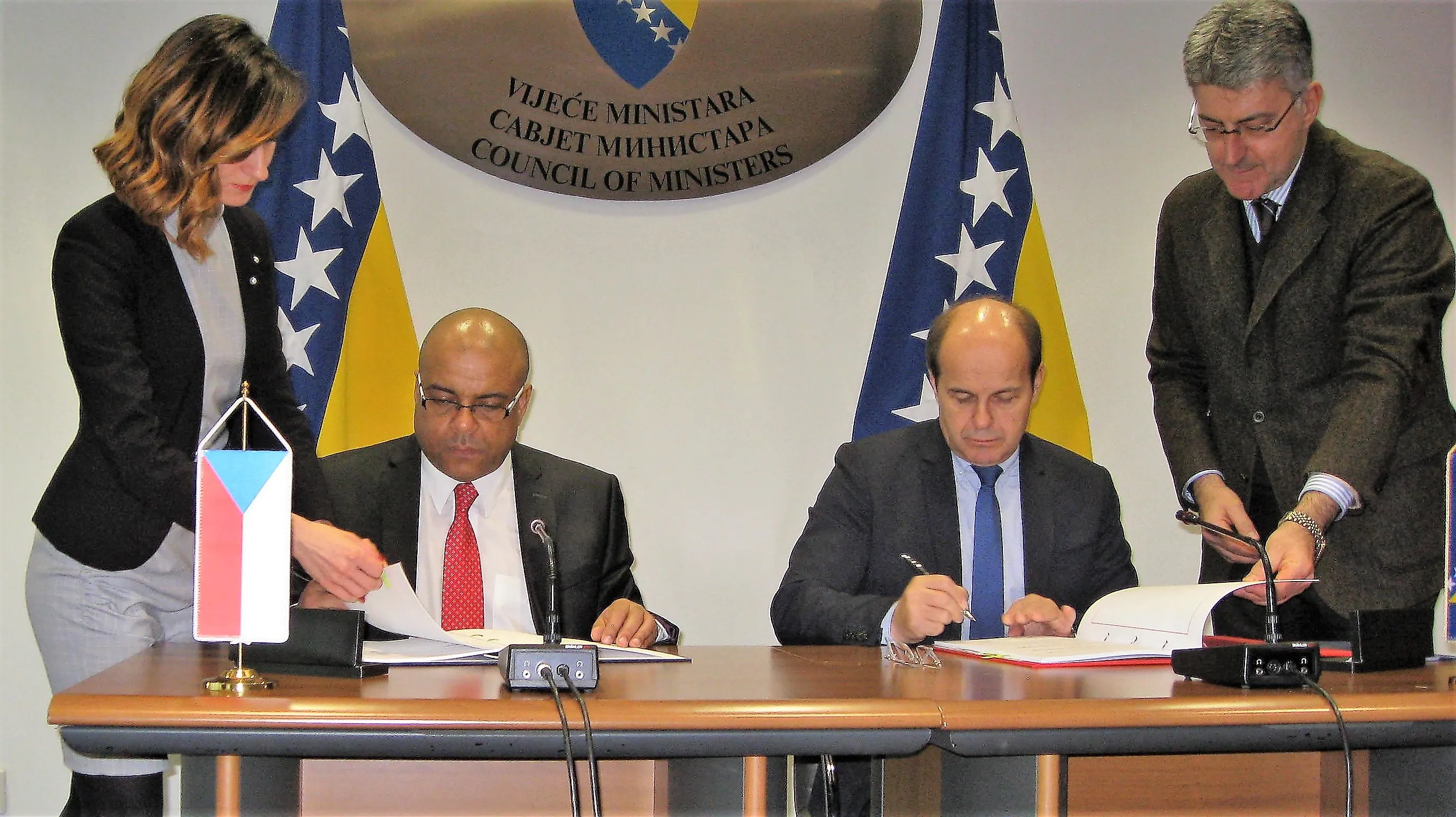 Потписан Споразум о културној, образовној и научној сарадњи између Савјета министара БиХ и Владе Републике Чешке