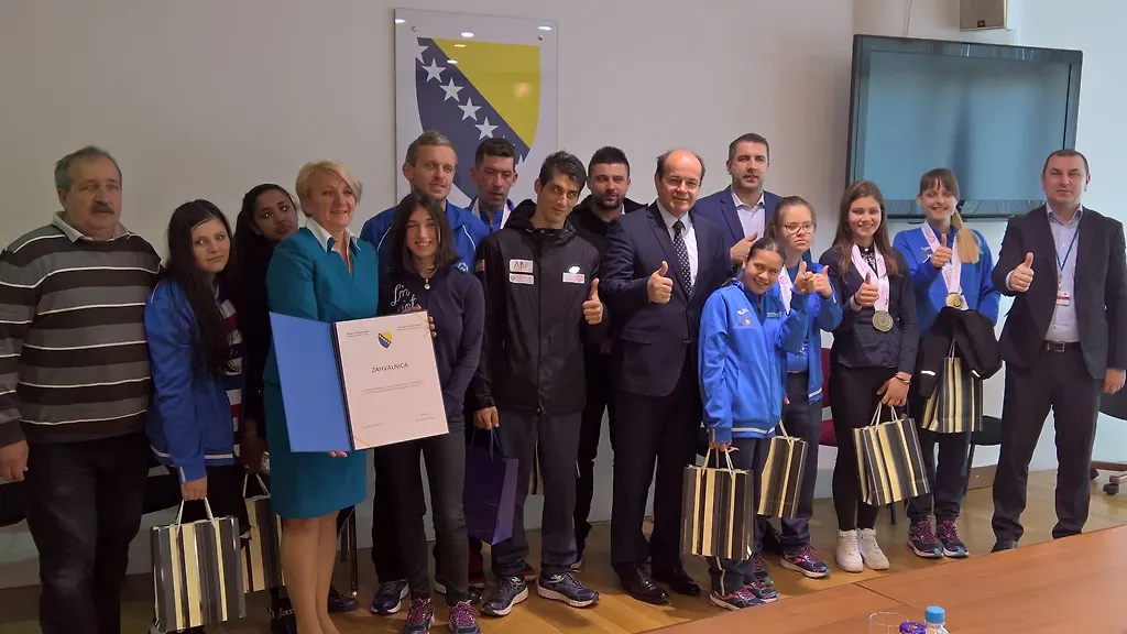 Ministar Adil Osmanović primio predstavnike Specijalne olimpijade BiH
