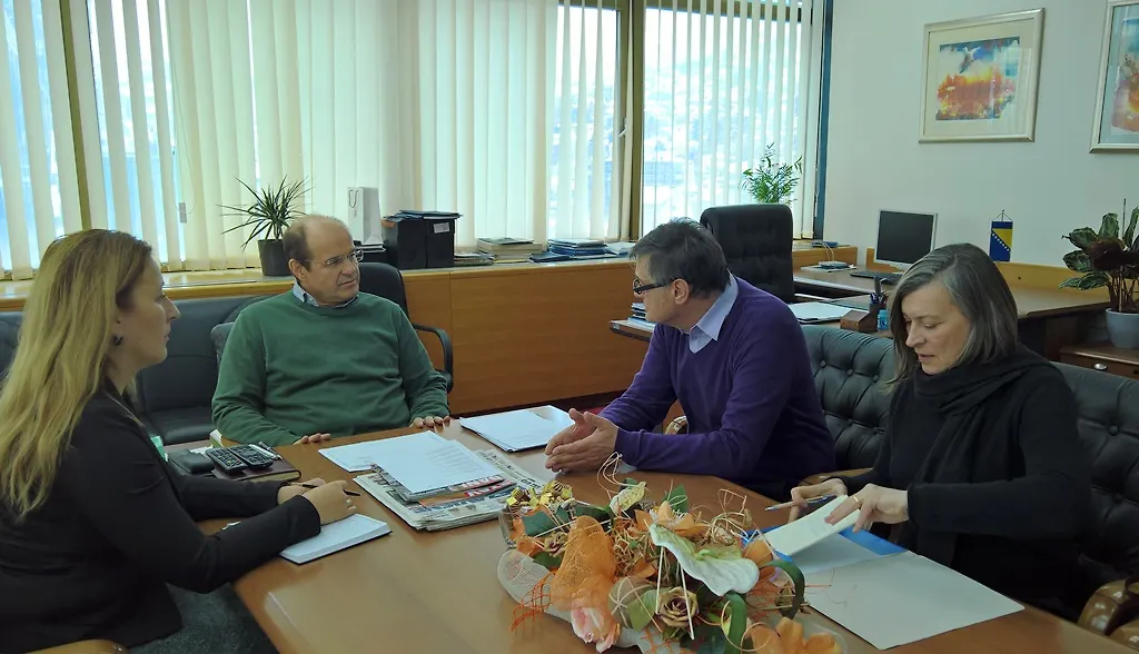 Ministar Adil Osmanović sa zastupnicima Bijenala suvremene umjetnosti D-0 ARK Underground