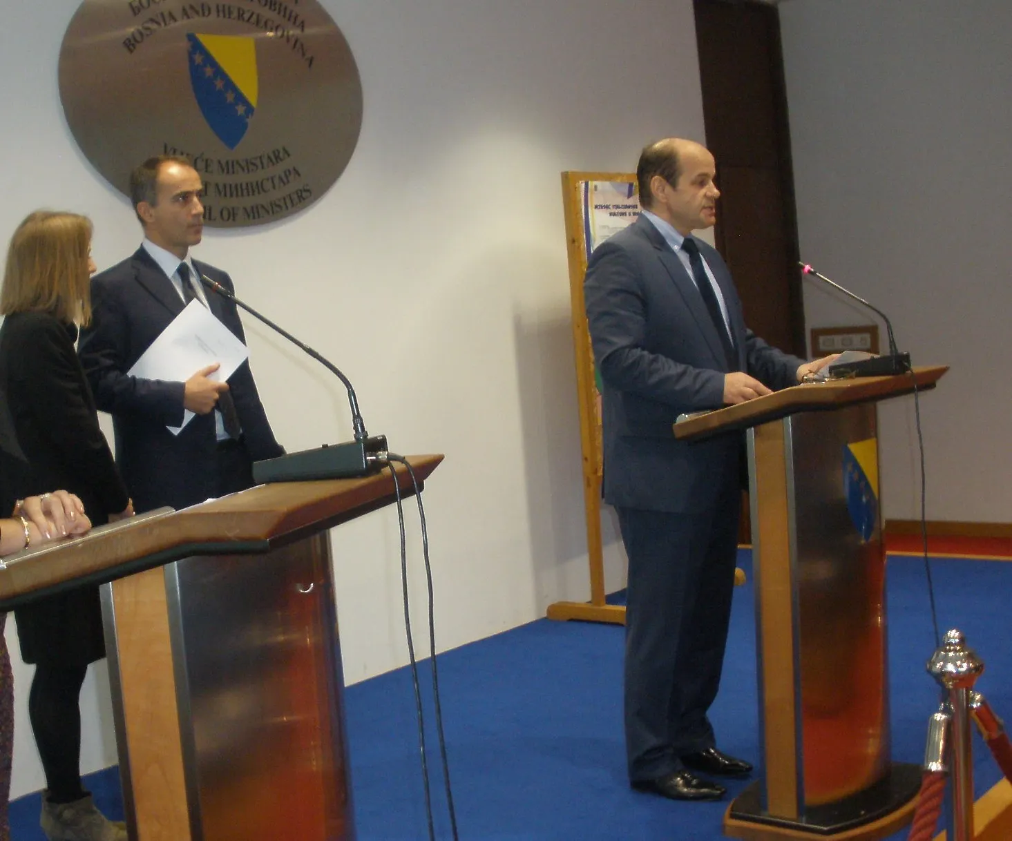Министар цивилних послова БиХ Адил Османовић и амбасадор Италије у БиХ Руђеро Коријас представили манифестацију "Мјесец италијанске културе у БиХ 2015"