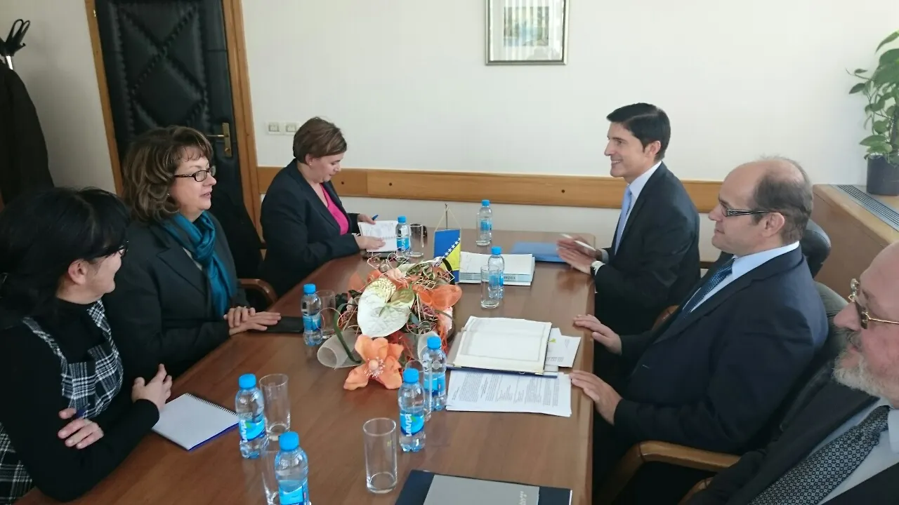 Министар Адил Османовић разговарао са амбасадорицом Сједињених Америчких Држава у БиХ Морин Кормак – Неопходно обезбиједити стабилност финансирања институција културе