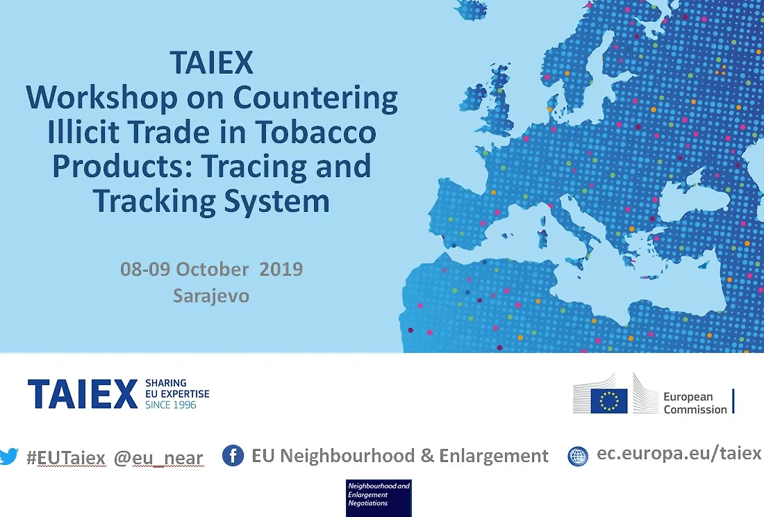 TAIEX radionica  „Suzbijanje ilegalne trgovine duhanskim proizvodima: sustav praćenja i pronalaženja“