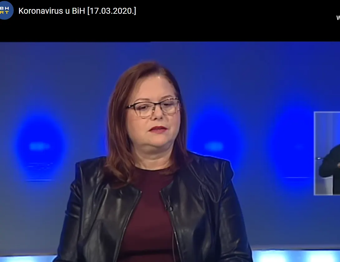 Министaрkа цивилних послова БиХ Анкица Гудељевић гостовала у емисији Специјал БХТ-а – Сачувати људске животе тренутно је једини задатак власти