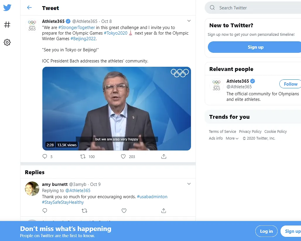 Bah poručio sportistima: Zajedno smo jači. Vidimo se u Tokiju i Pekingu!