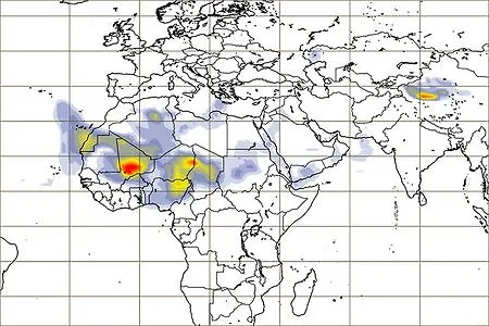 Nadogradnja modela poboljšava prognoze aerosola prašine,  čestica i ozona