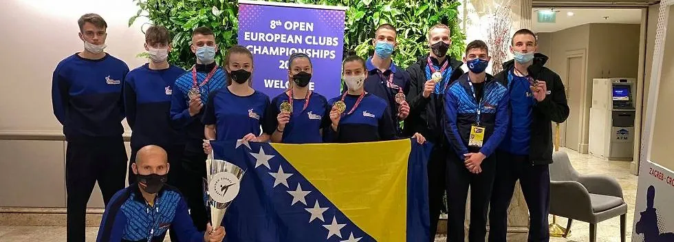 На 8. Oтвореном европском клупском првенству у теквандоу укупно 19 медаља за БиХ такмичаре