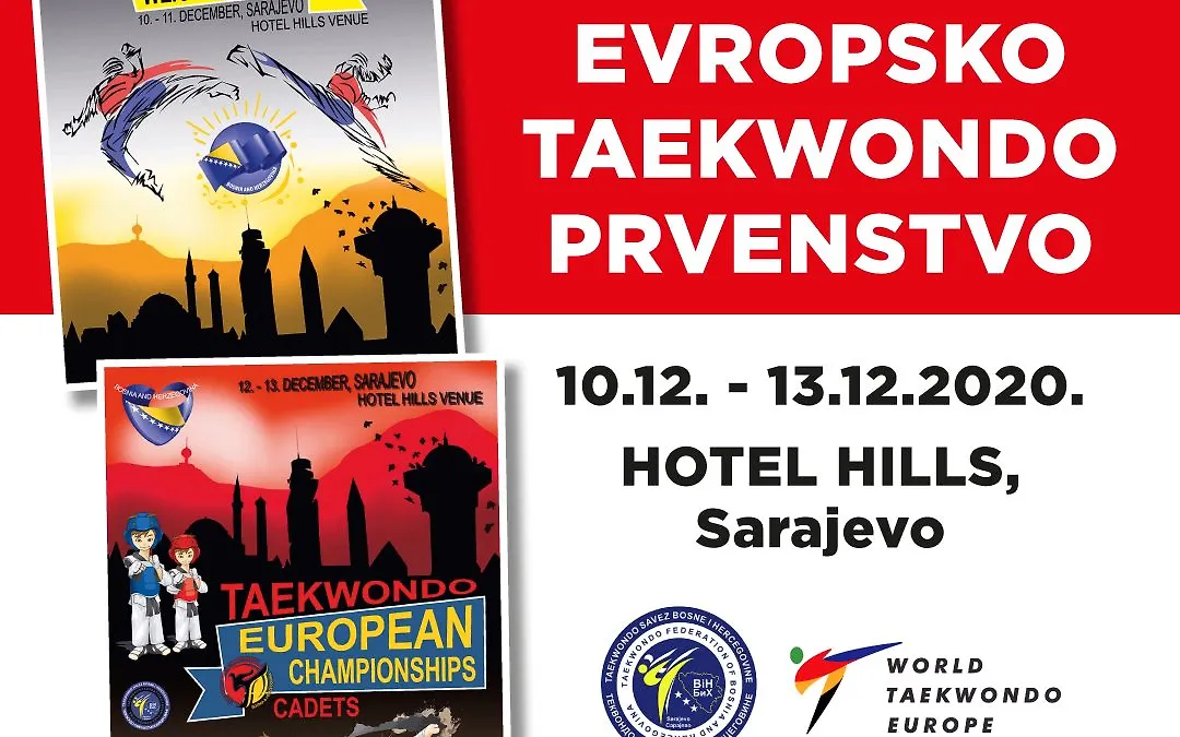 BOSNA I HERCEGOVINA DOMAĆIN DVA EVROPSKA TAEKWONDO PRVENSTVA U DECEMBRU