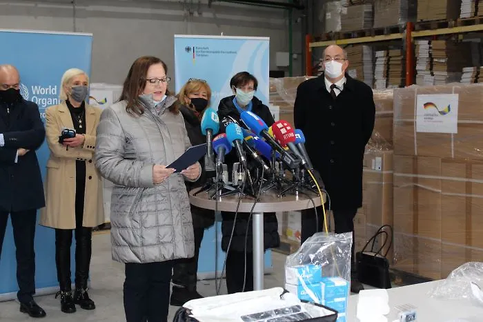 МИНИСТАРКА АНКИЦА ГУДЕЉЕВИЋ ПРЕУЗЕЛА ДОНАЦИЈУ ВЛАДЕ САВЕЗНЕ РЕПУБЛИКЕ ЊЕМАЧКЕ БОСНИ И ХЕРЦЕГОВИНИ