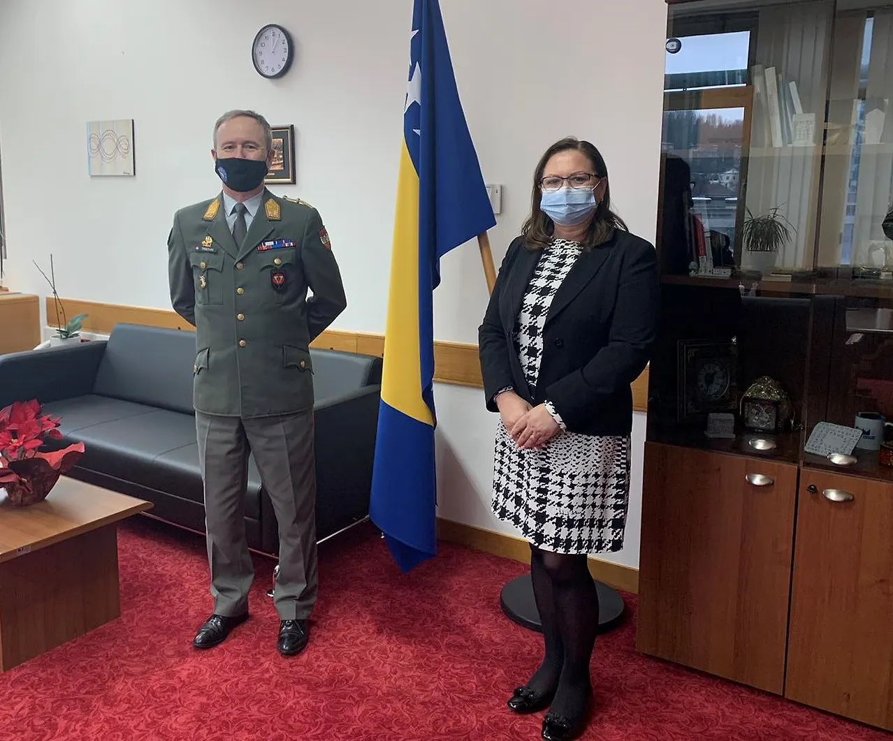 Генерал мајор Реинхард Трисцак у опроштајној посјети Министарству цивилних послова БиХ