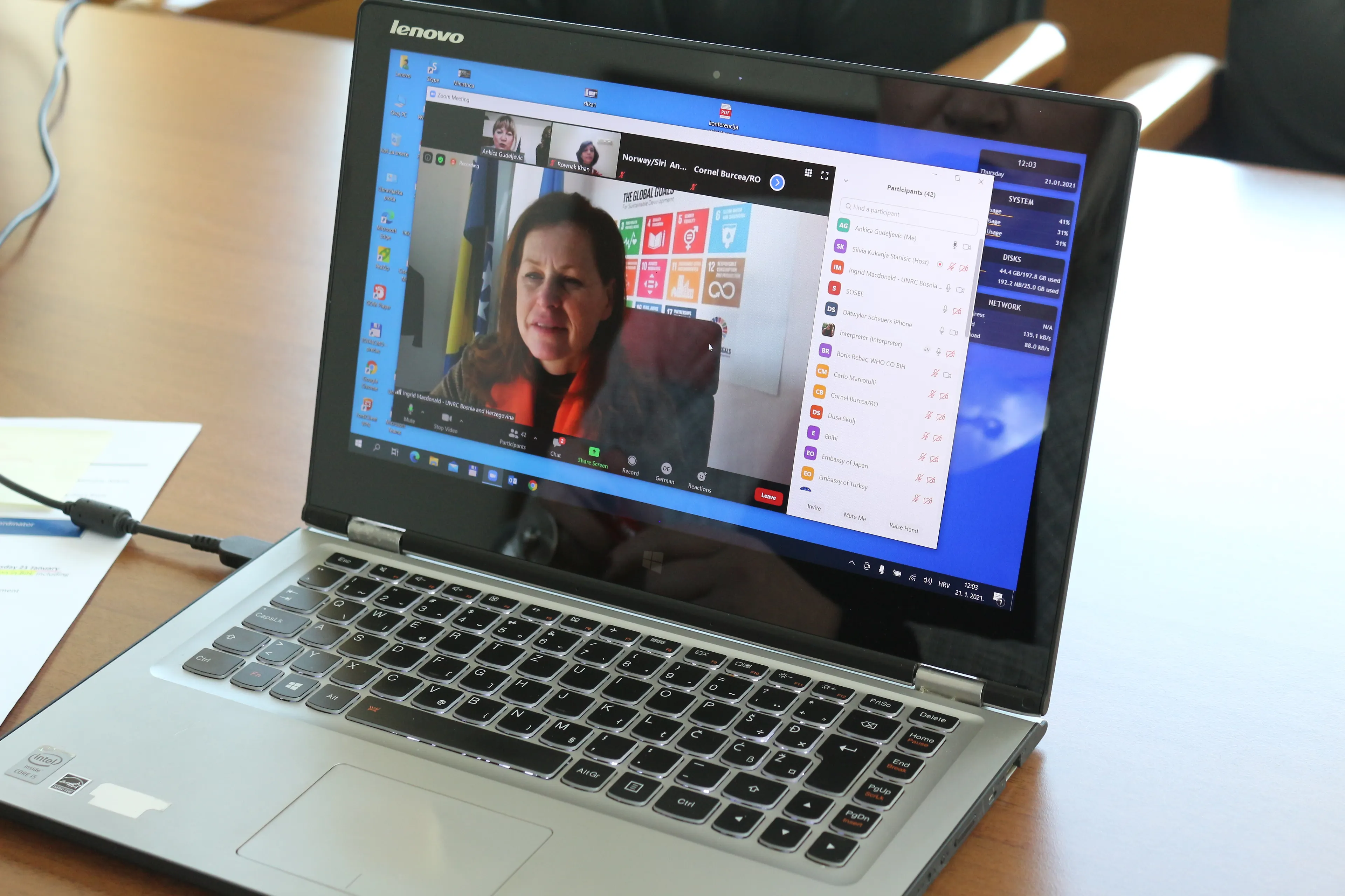 Координациони састанак међународних партнера у Босни и Херцеговини о ситуацији и активностима предузетим у одговору на КОВИД-19, укључујући вакцине