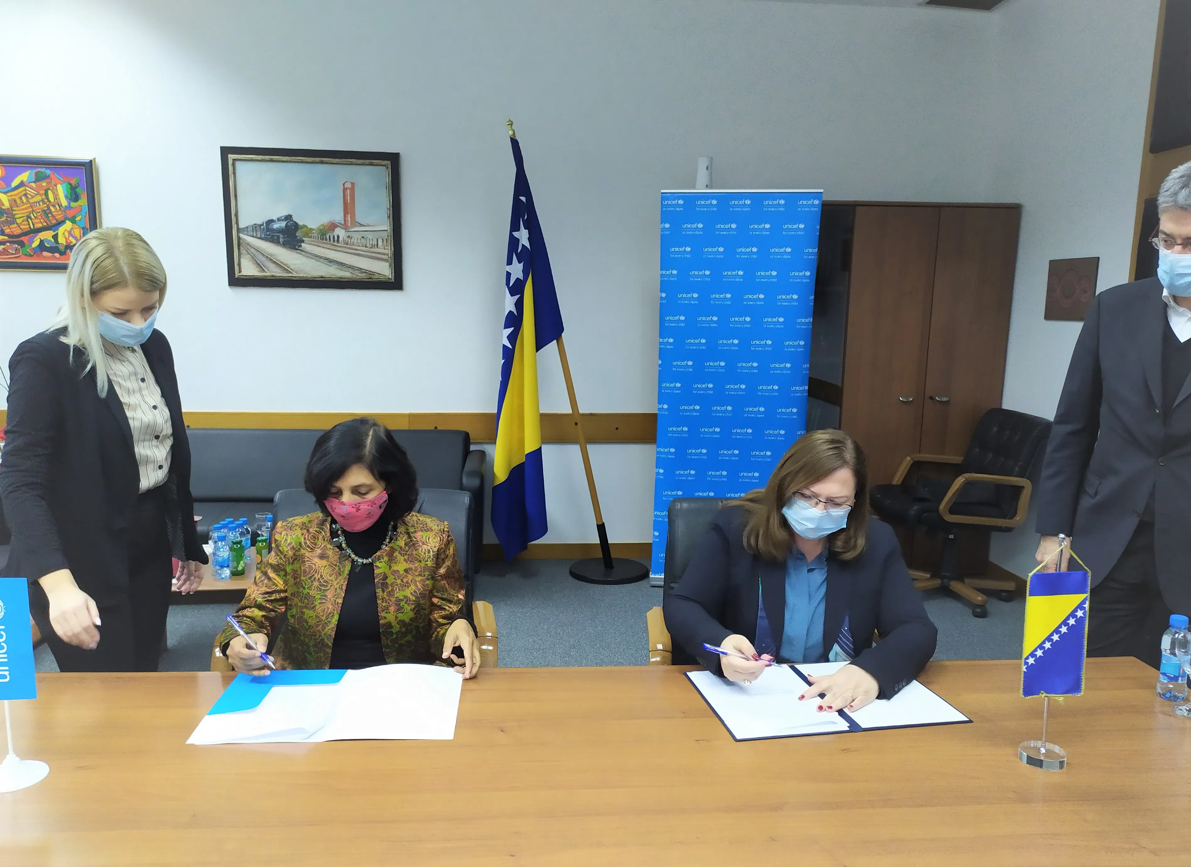 Потписан Меморандум о разумијевању за услуге набавке између Савјета министара Босне и Херцеговине и УНИЦЕФ-а