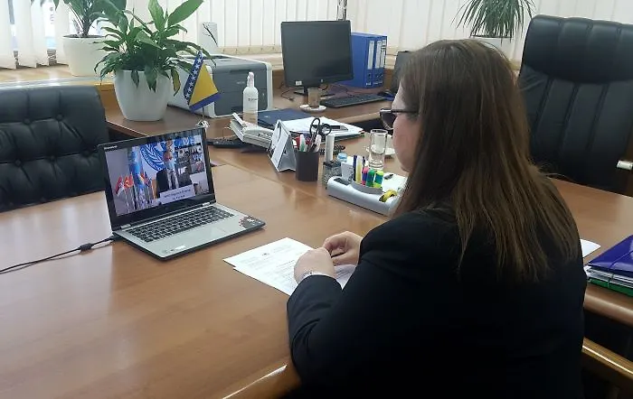 Министарка цивилних послова, Анкица Гудељевић учествовала на online састанку и округлом столу „Ковид-19 научене лекције и пут према напријед: Мапа пута СЗО EPW за здравље за земље Западног Балкана“
