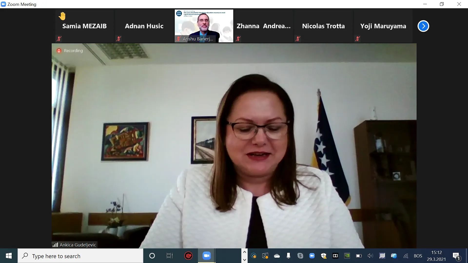 Министарка Гудељевић учестовала на састанку министара образовања, земаља чланица УНЕСКО-а