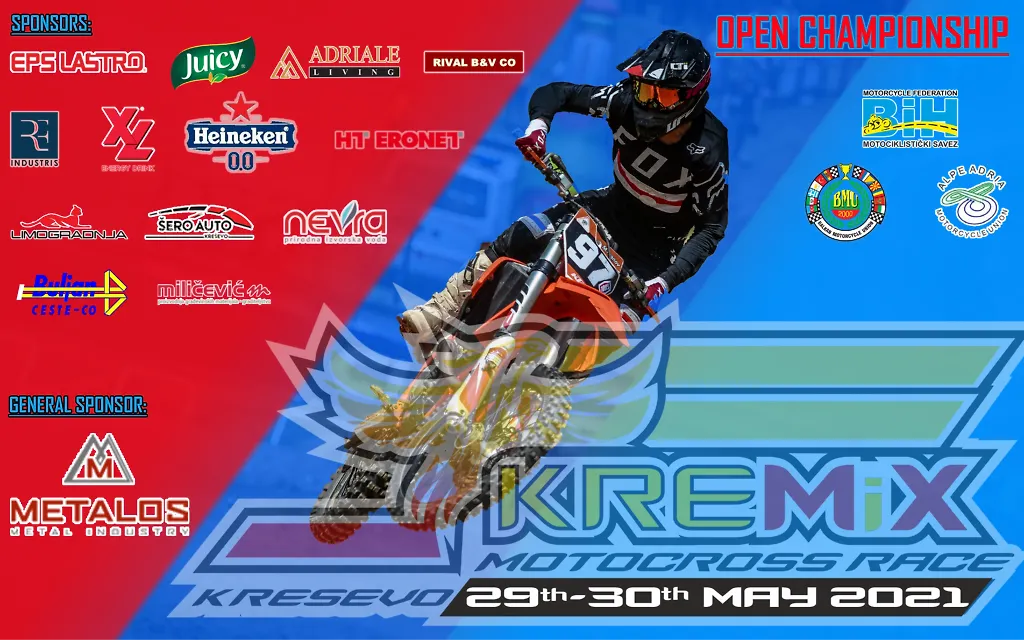 МОТОЦИКЛИСТИЧКИ САВЕЗ БИХ ОРГАНИЗУЈЕ МЕЂУНАРОДНЕ ТРКЕ ПОД НАЗИВОМ „KREMIX 21“