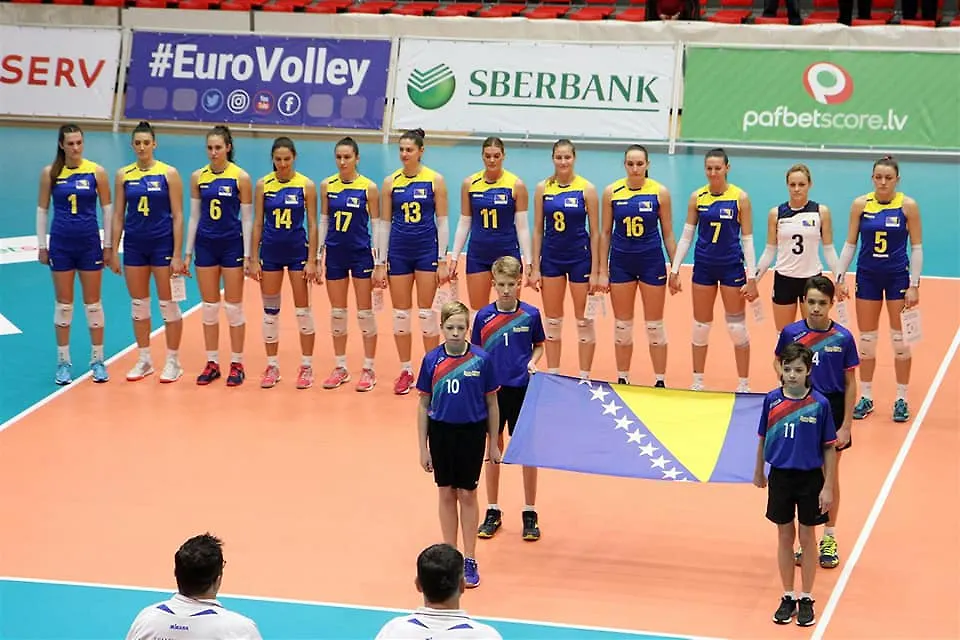 Čestitka ministrice civilnih poslova Ankice Gudeljević ženskoj odbojkaškoj reprezentaciji  BiH