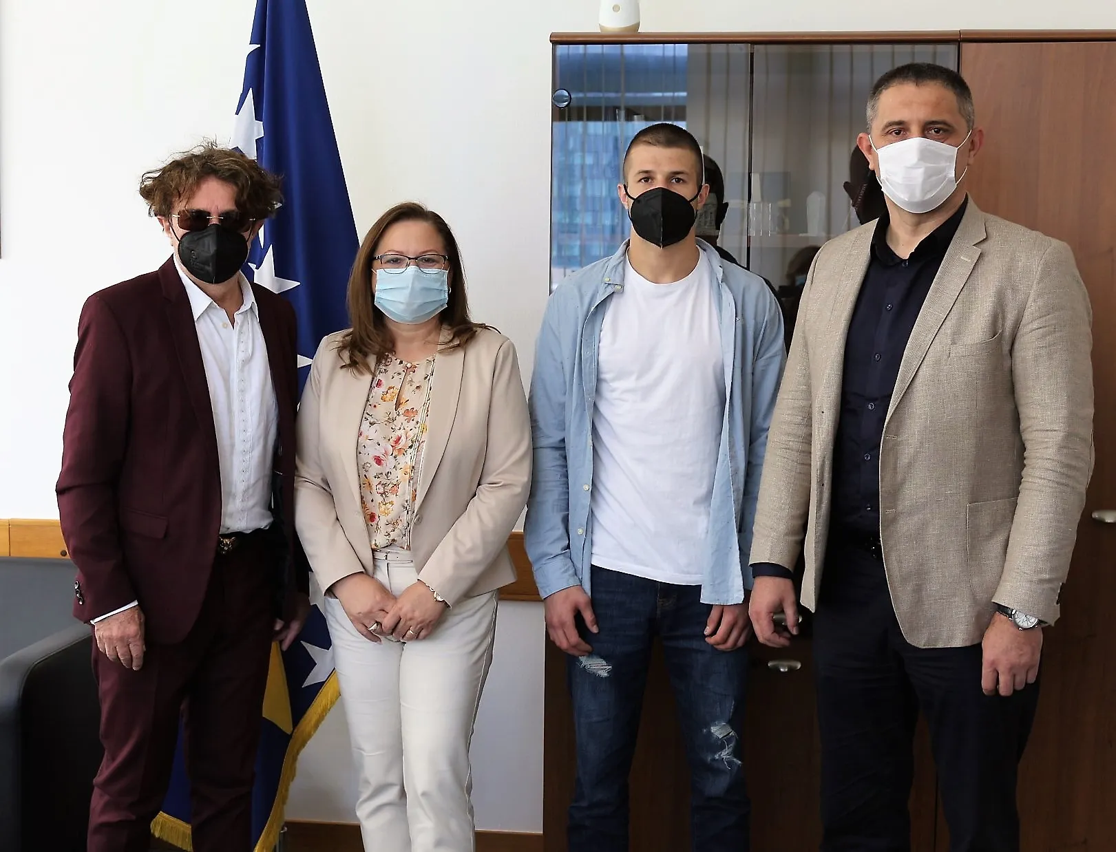 Министарка Анкица Гудељевић са представницима Боксерског савеза БиХ и Боксерског клуба „Жељезничар“ - подршка наступима у Регионалној лиги