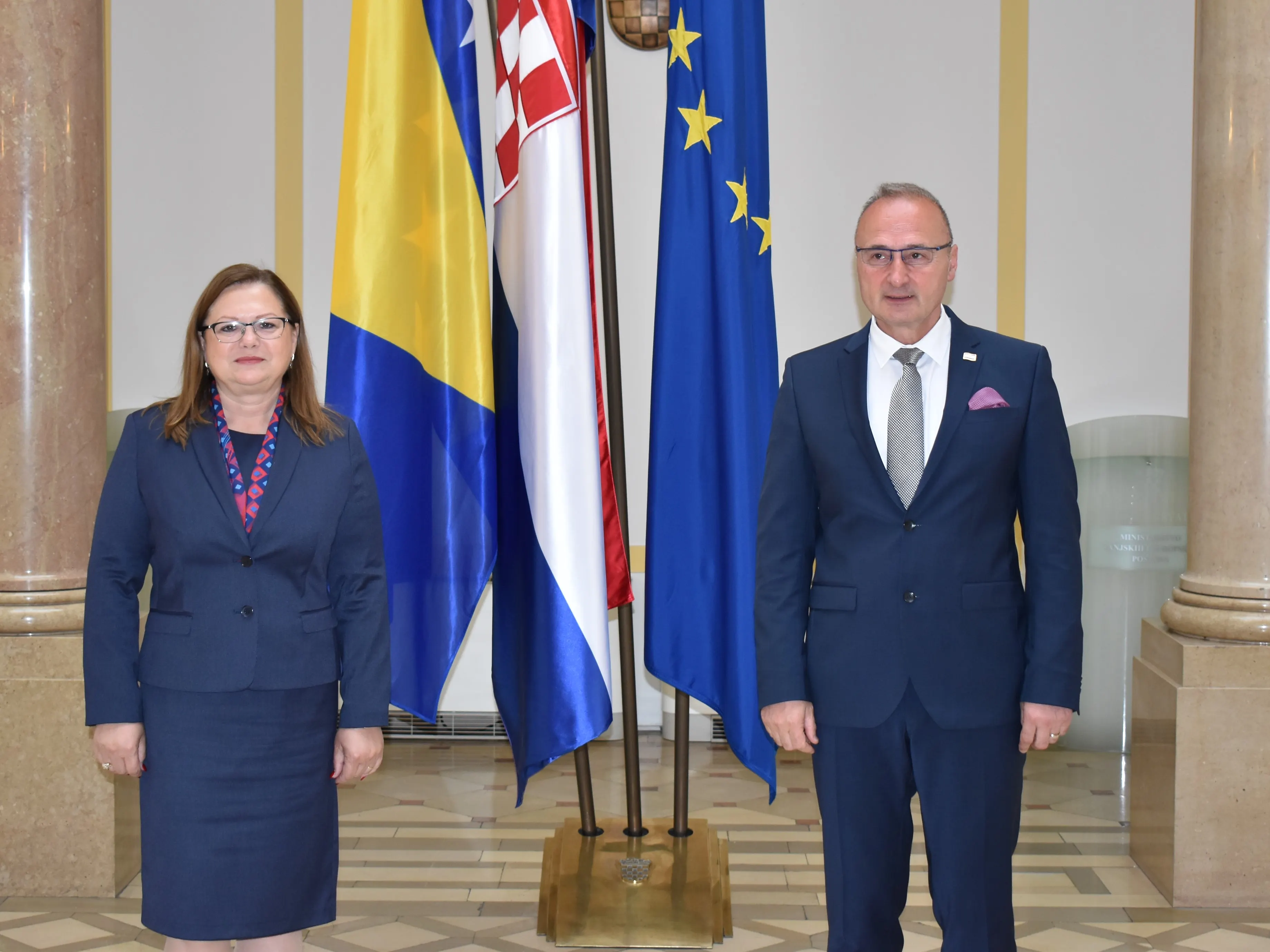 Министарка цивилних послова БиХ са министром спољних и европских послова Републике Хрватске 