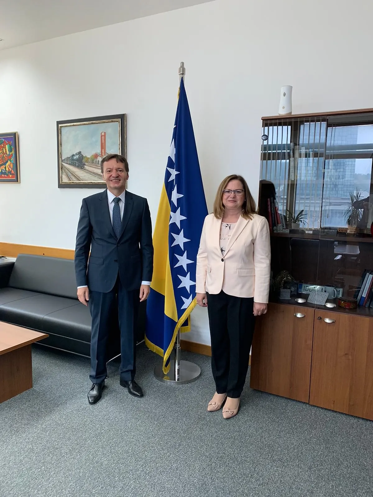  Амбасадор Румуније, Антон Пацурет у наступној посјети Министарству цивилних послова Босне и Херцеговине