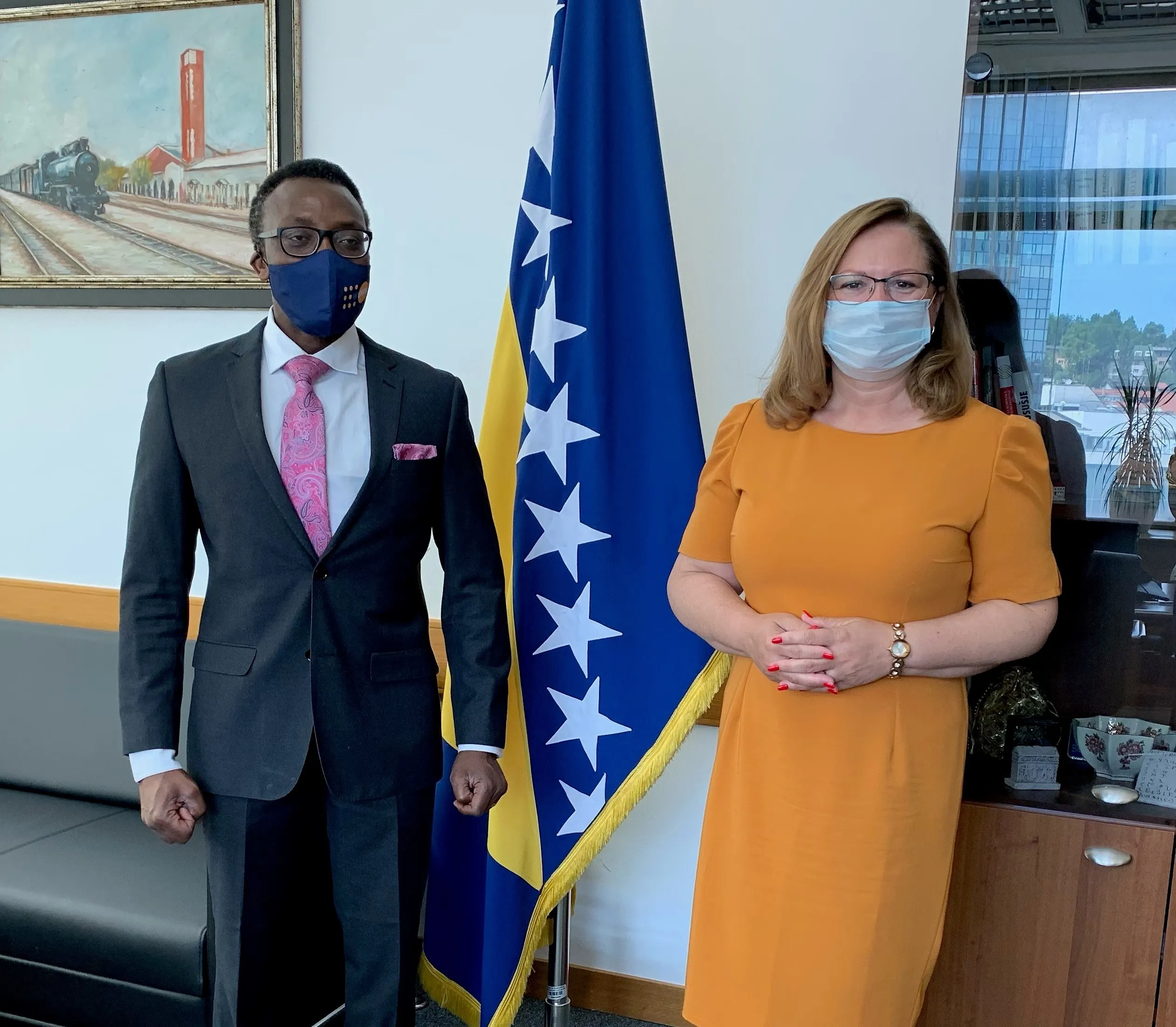 Министарка Анкица Гудељевић разговарала са Јоханом Кениедијем Мосотијем, представником Популационог фонда Уједињених нација (UNFPA) за Босну и Херцеговину