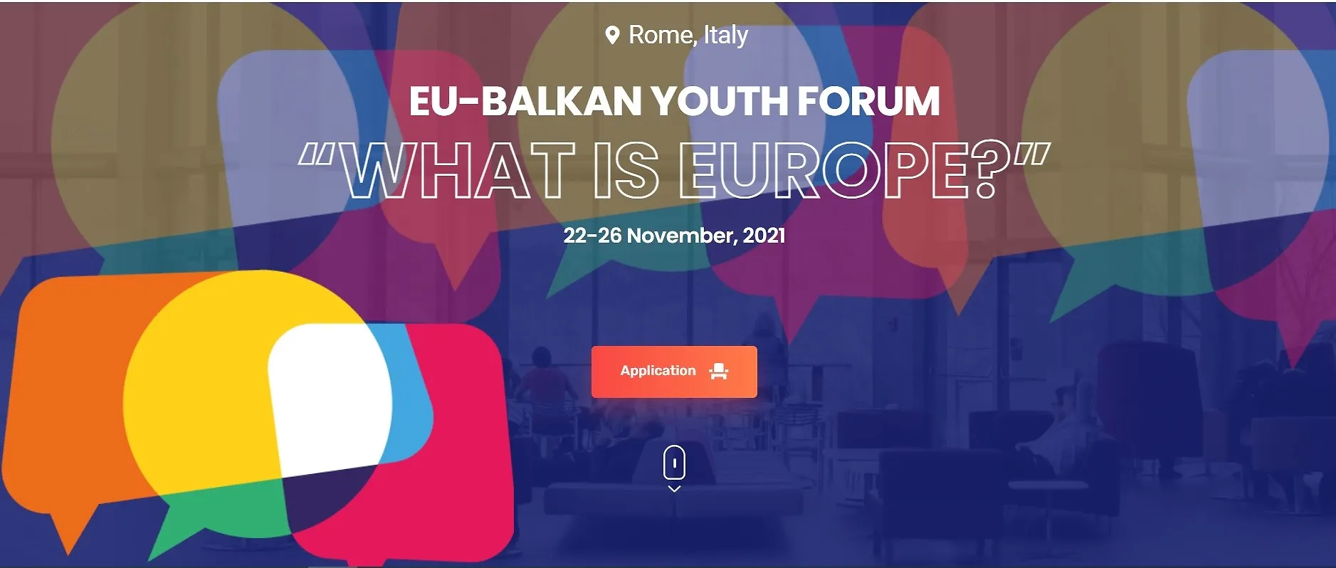 Forum mladih EU-Balkan, Rim, 22.-.26. novembar 2021.godine