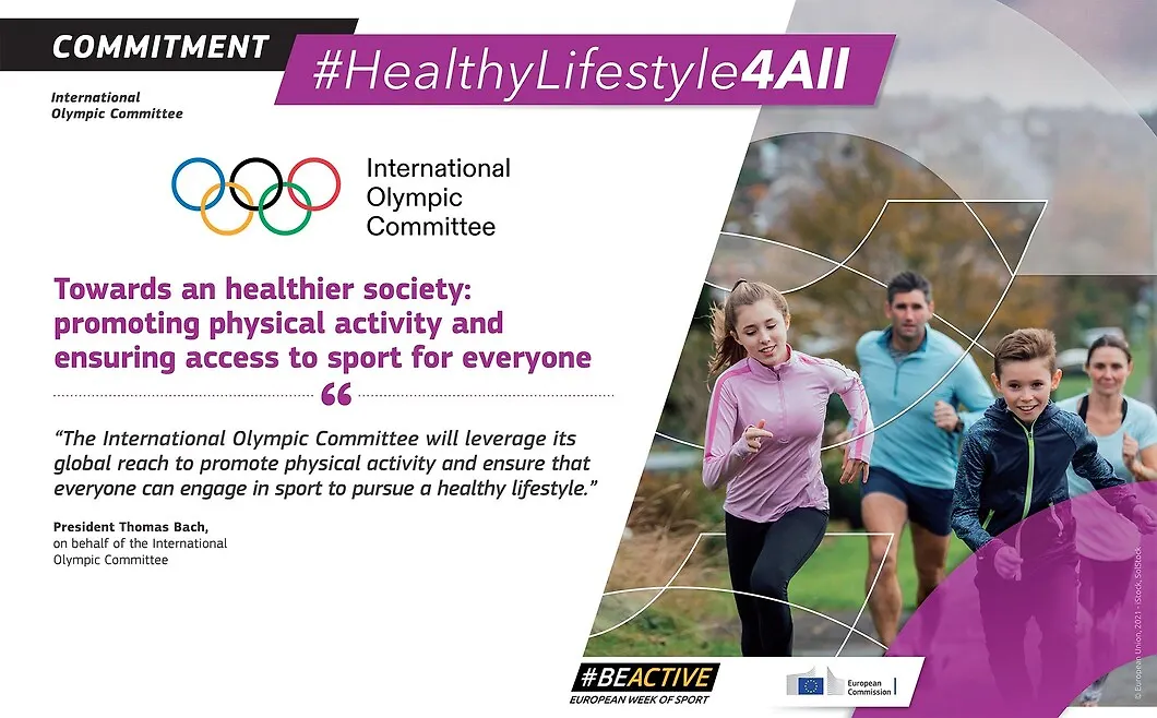MEĐUNARODNI OLIMPIJSKI ODBOR OBEĆAVA PODRŠKU NOVOJ KAMPANJI EU „ZDRAV NAČIN ŽIVOTA ZA SVE“
